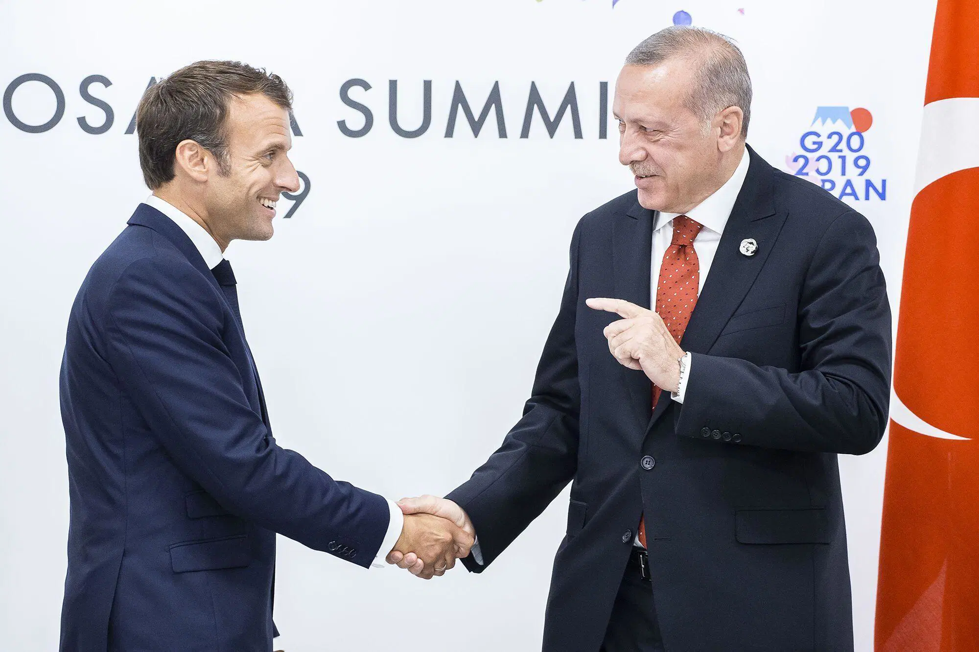 Emmanuel Macron e Recep Tayyip Erdogan