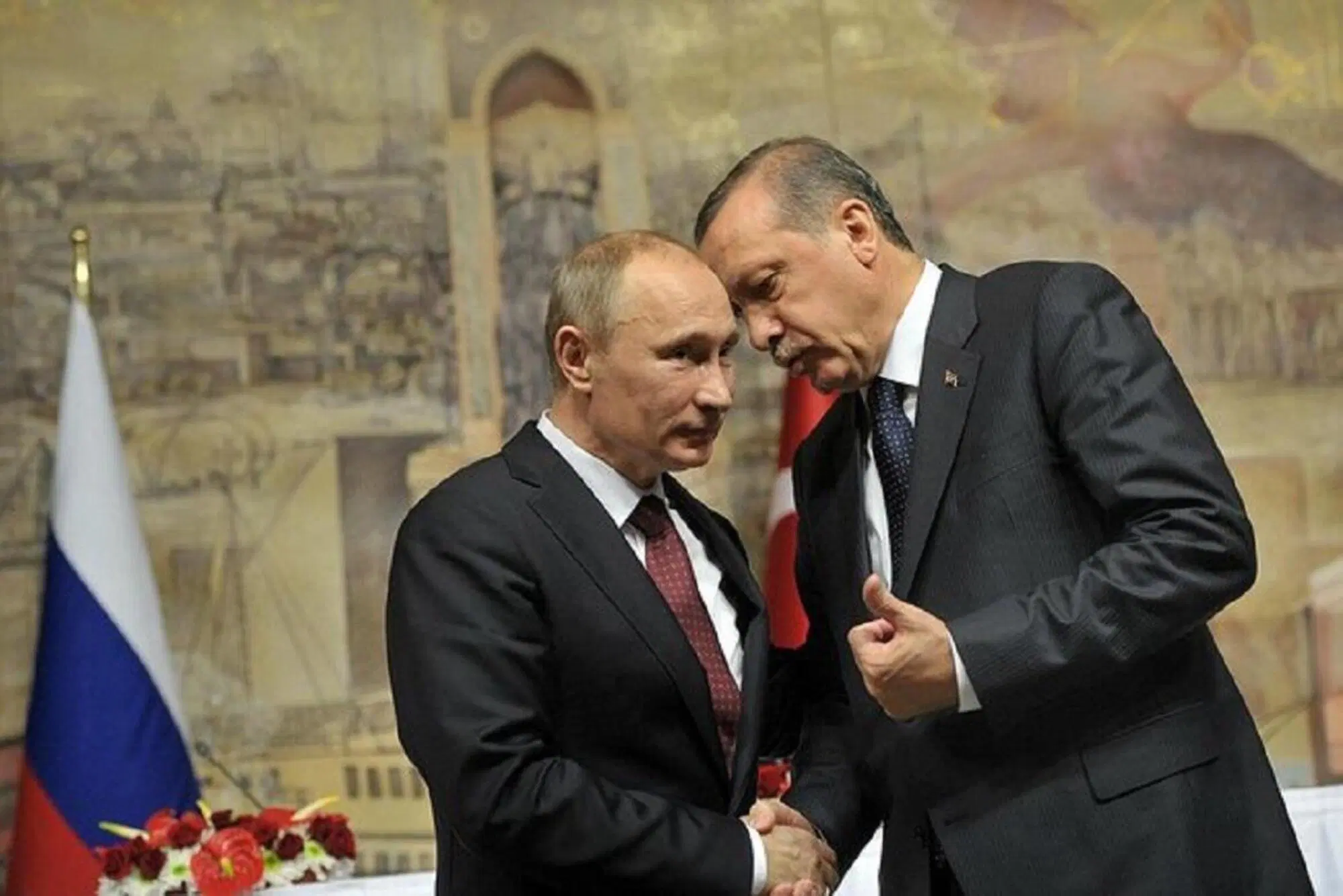 Vladimir Putin e Recep Tayyip Erdogan