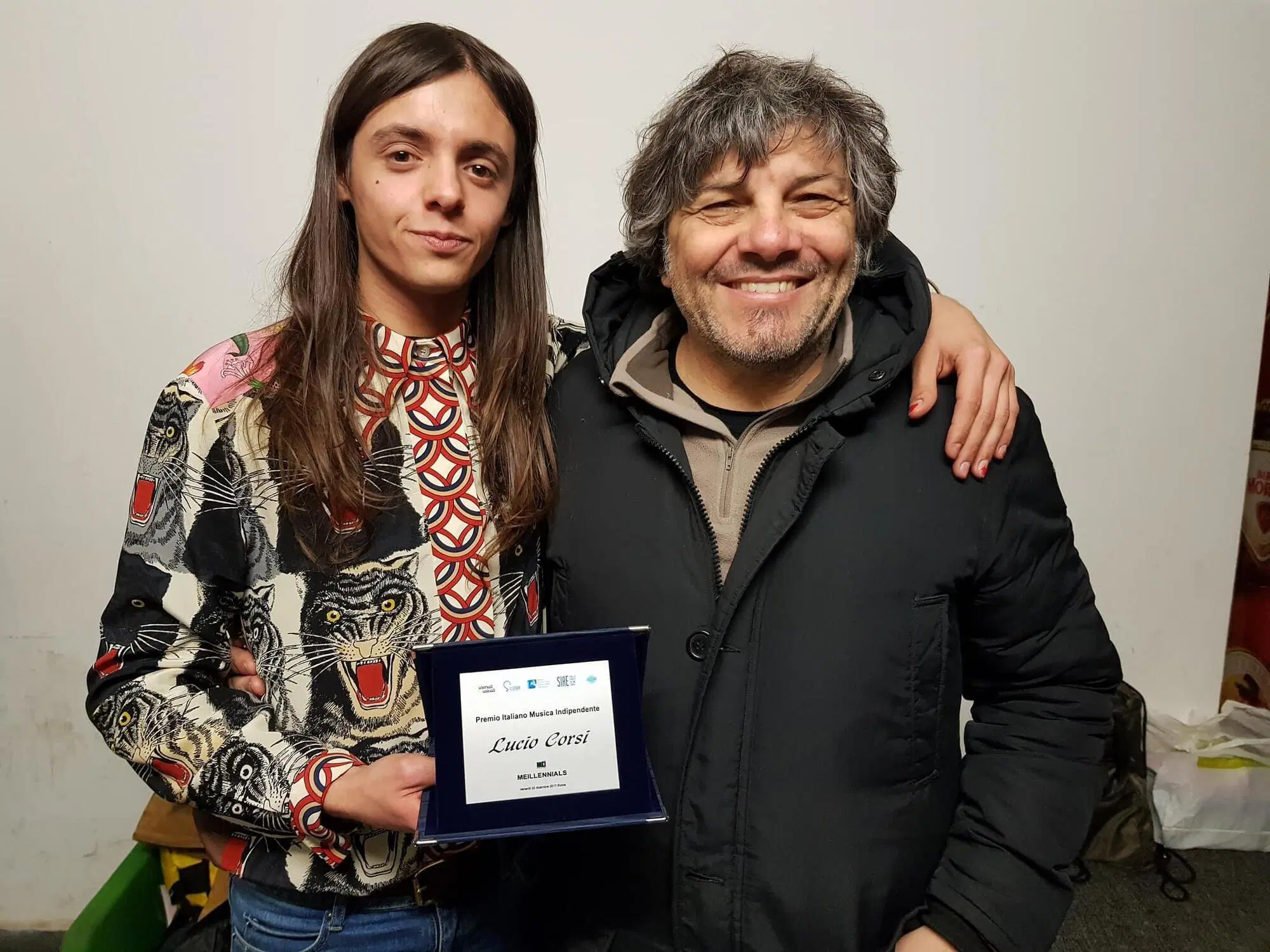 Lucio Corsi con Federico Guglielmi