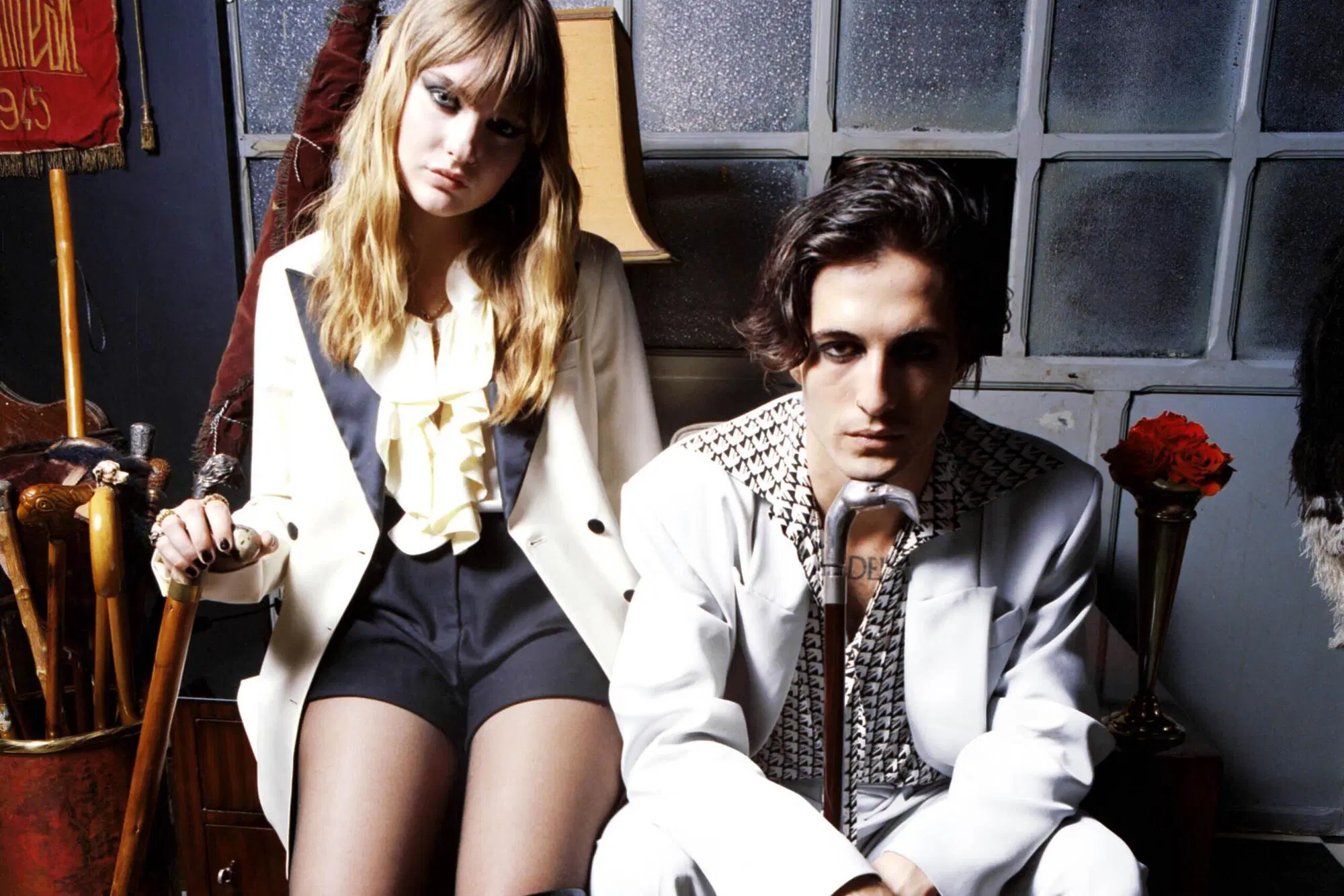 Victoria De Angelis e Damiano David dei Maneskin