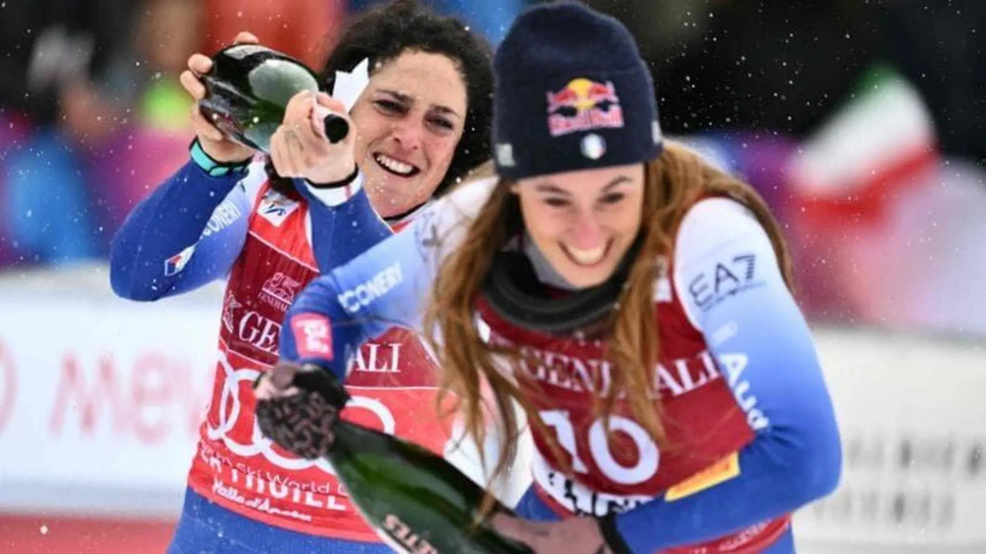 Sofia Goggia con Federica Brignone