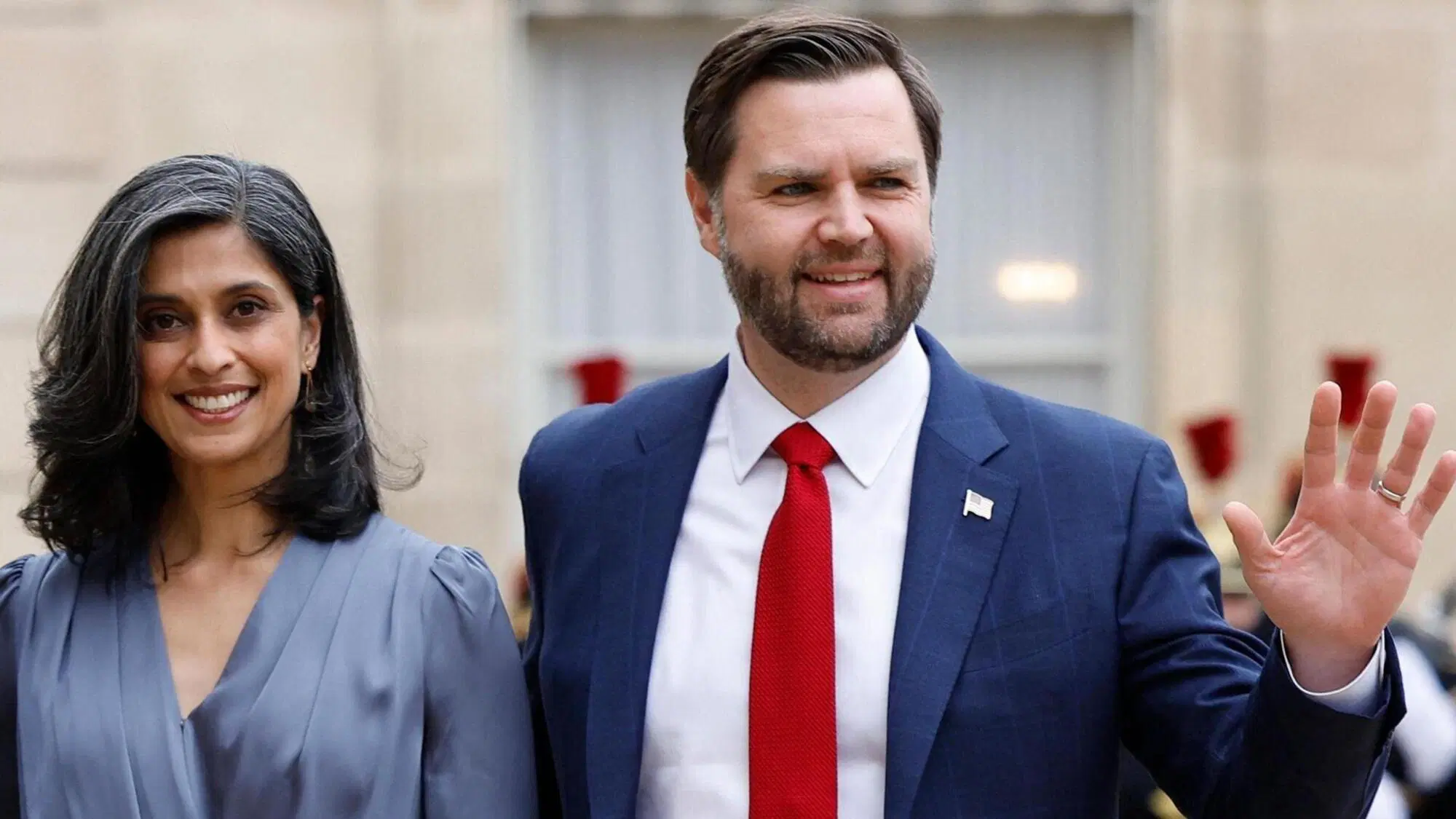 Usha Vance e il marito, J.D. vance, vicepresidente degli Stati Uniti