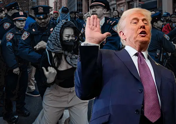 Ma vi rendete conto o no degli arresti agli studenti universitari che sta facendo Trump? 