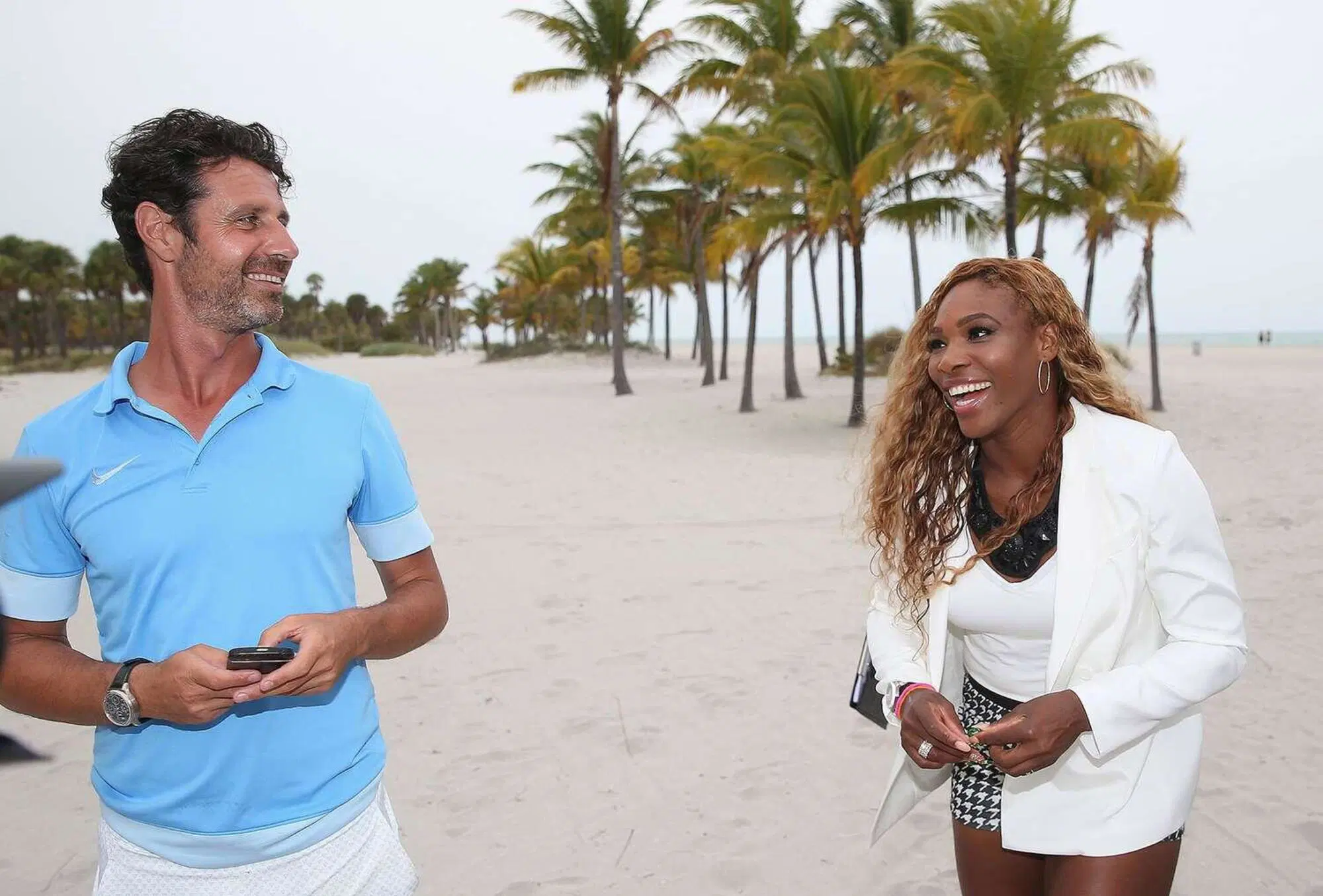 Serena Williams con Patrick Mouratoglou