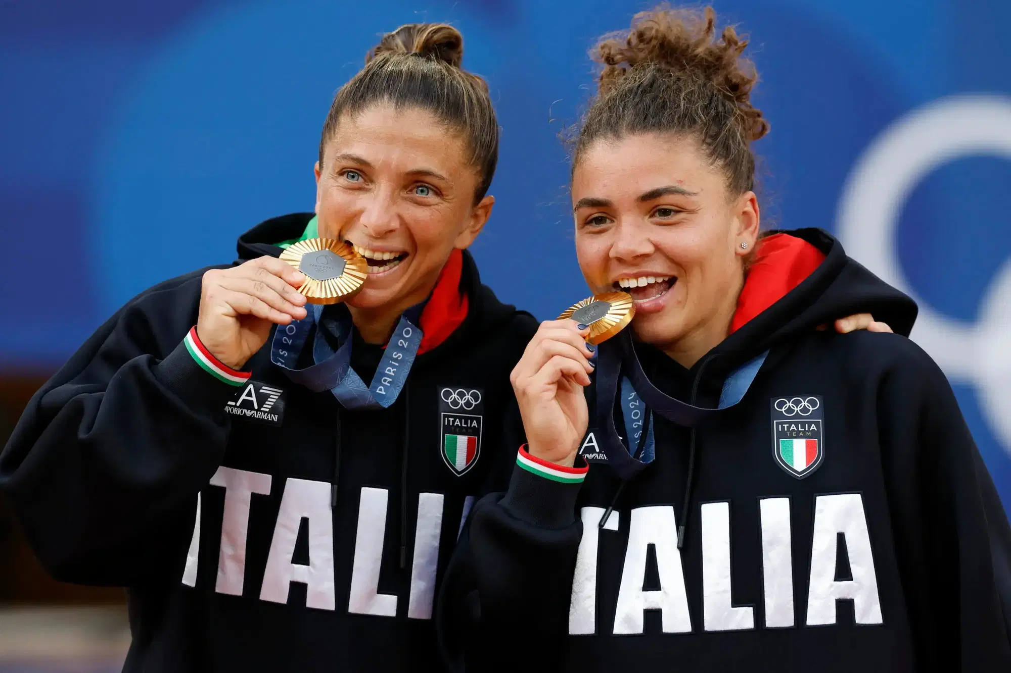Jasmine Paolini con Sara Errani