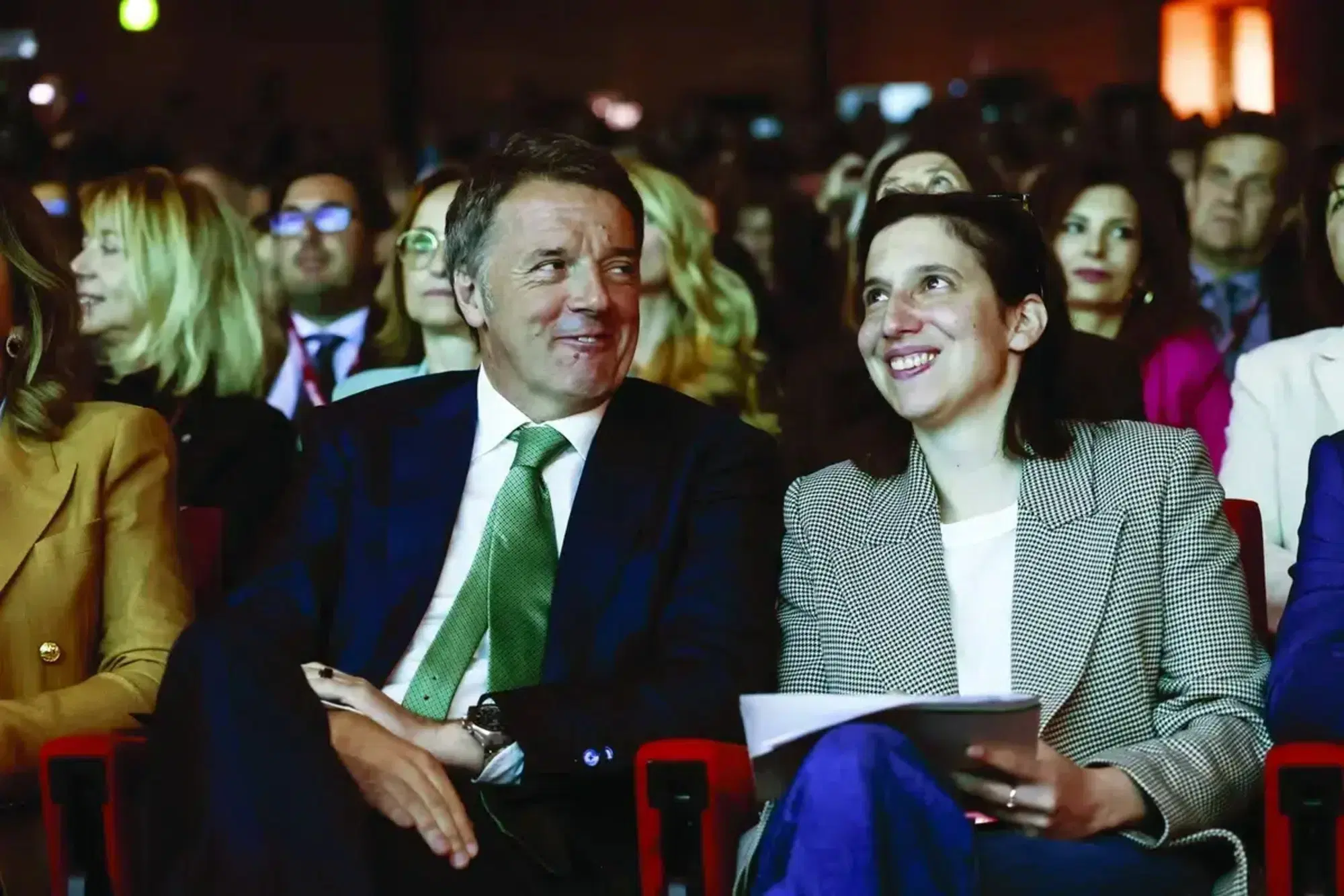 Elly Schlein con Matteo Renzi