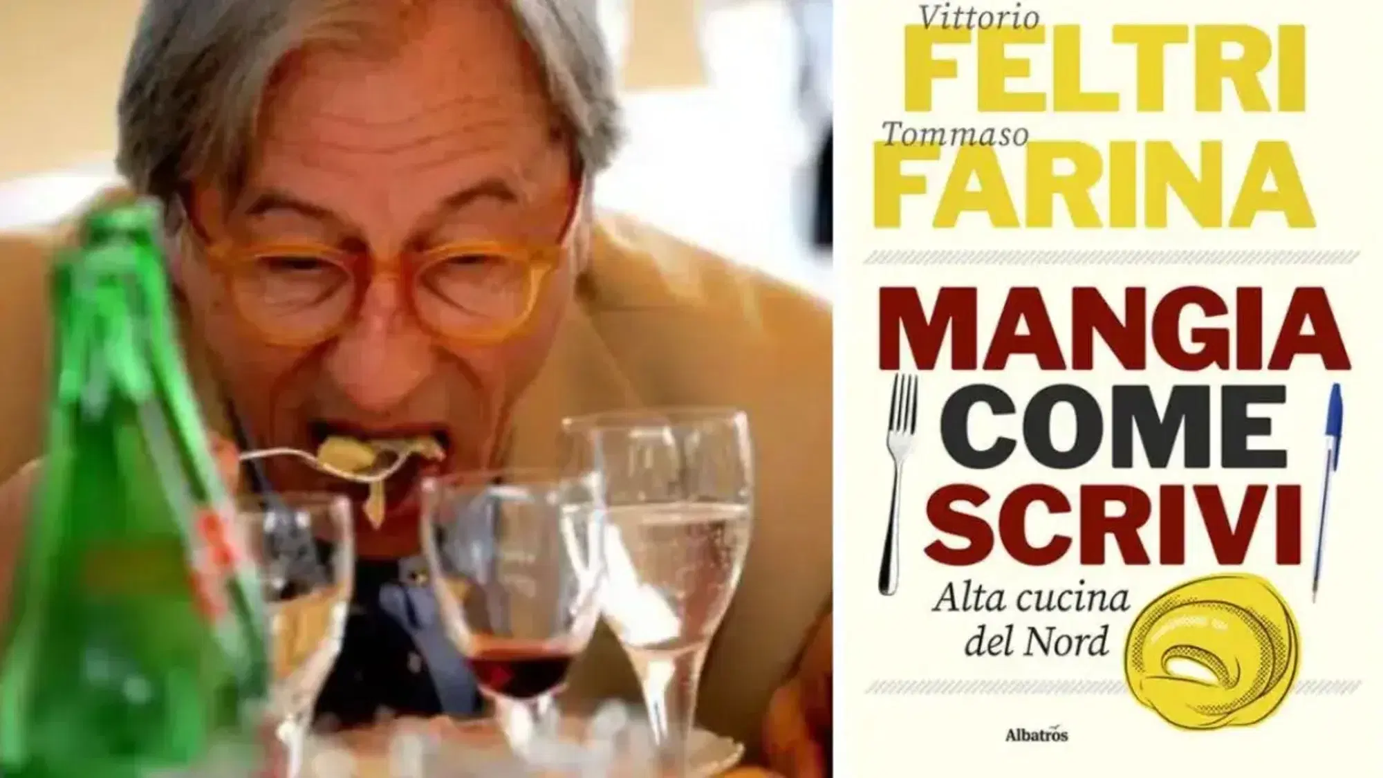 Vittorio Feltri e il suo libro Mangia come scrivi