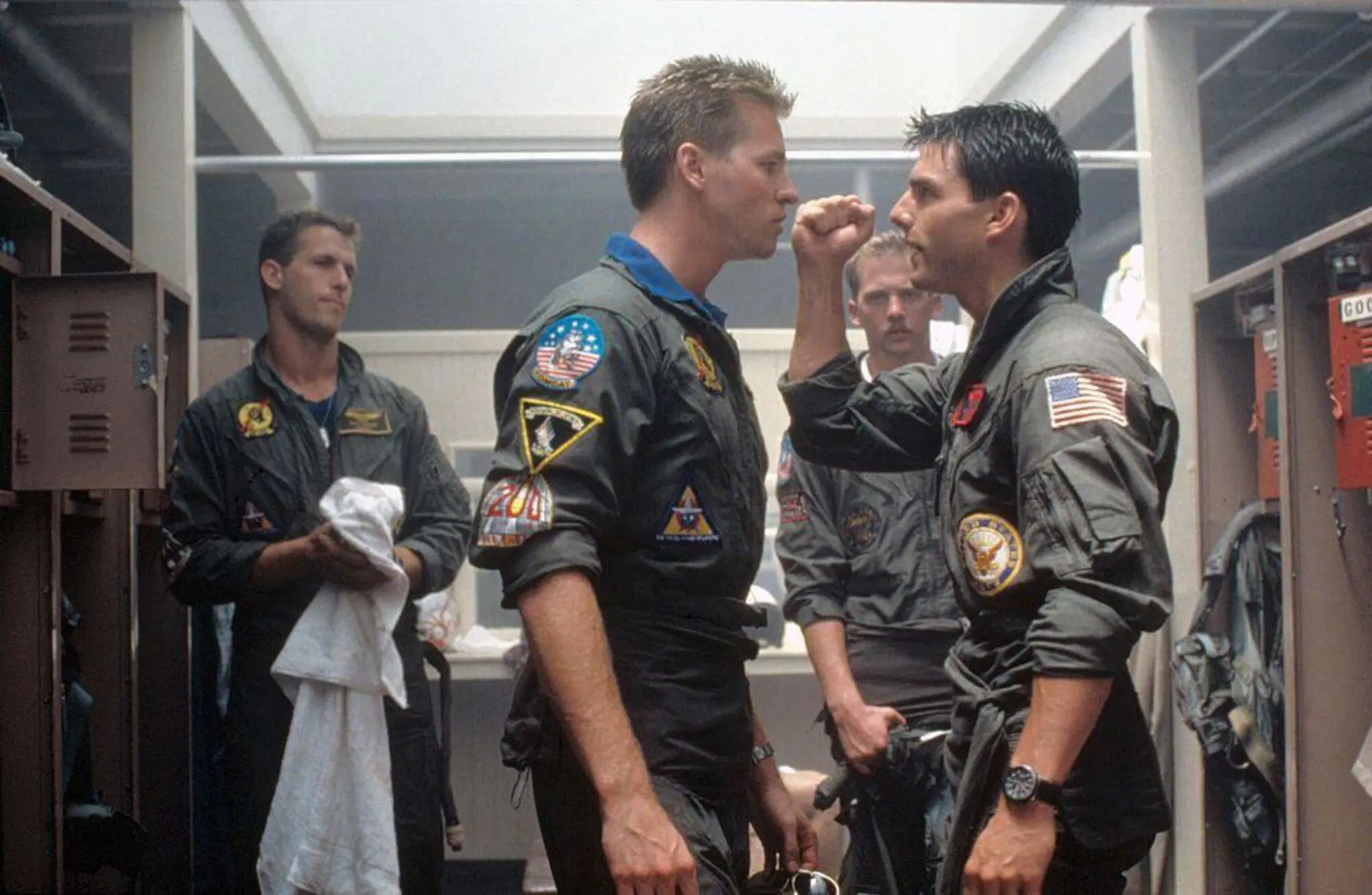 Val Kilmer in "Top Gun" insieme a Tom Cruise