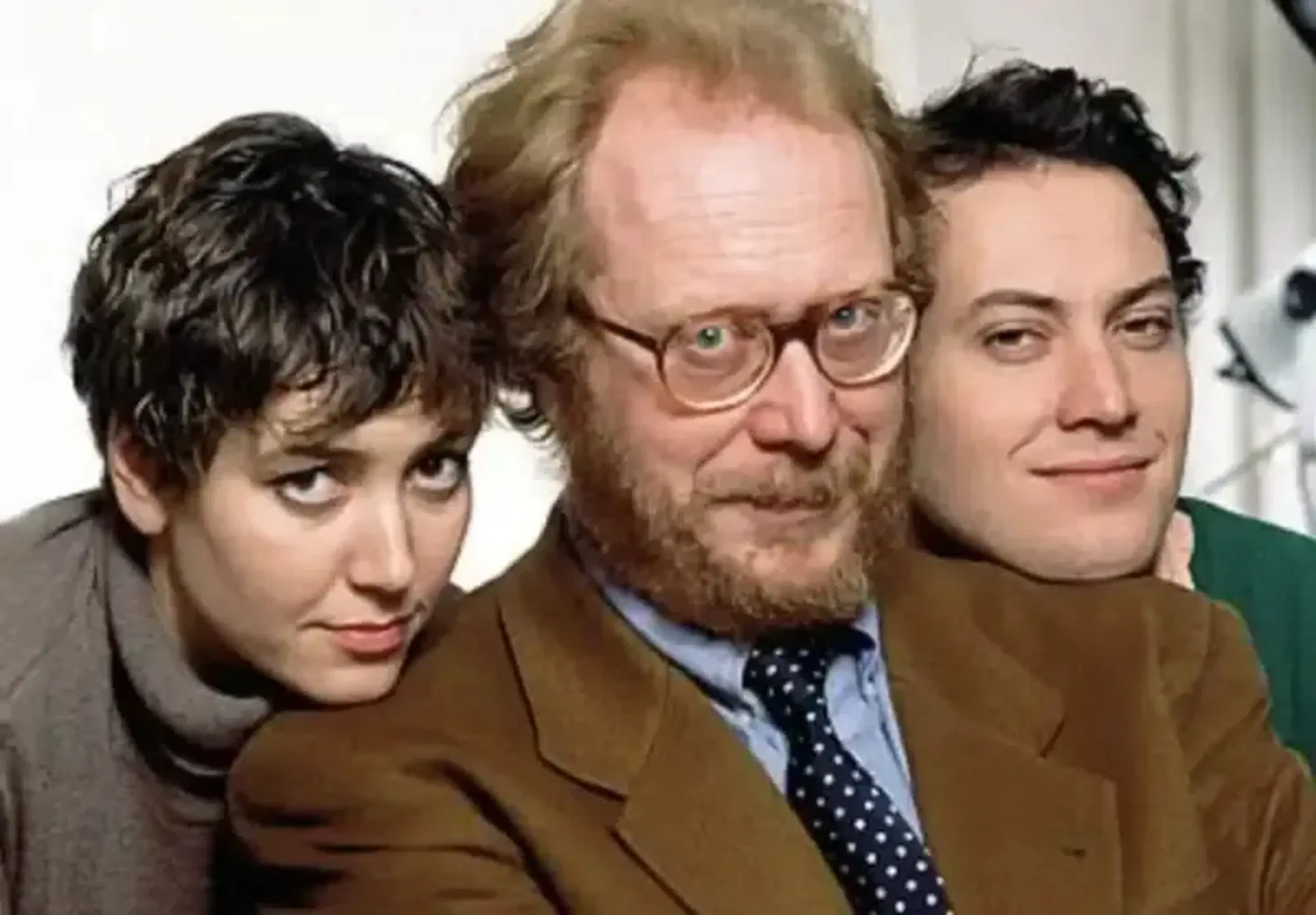 Paolo Guzzanti con i figli Sabina e Corrado