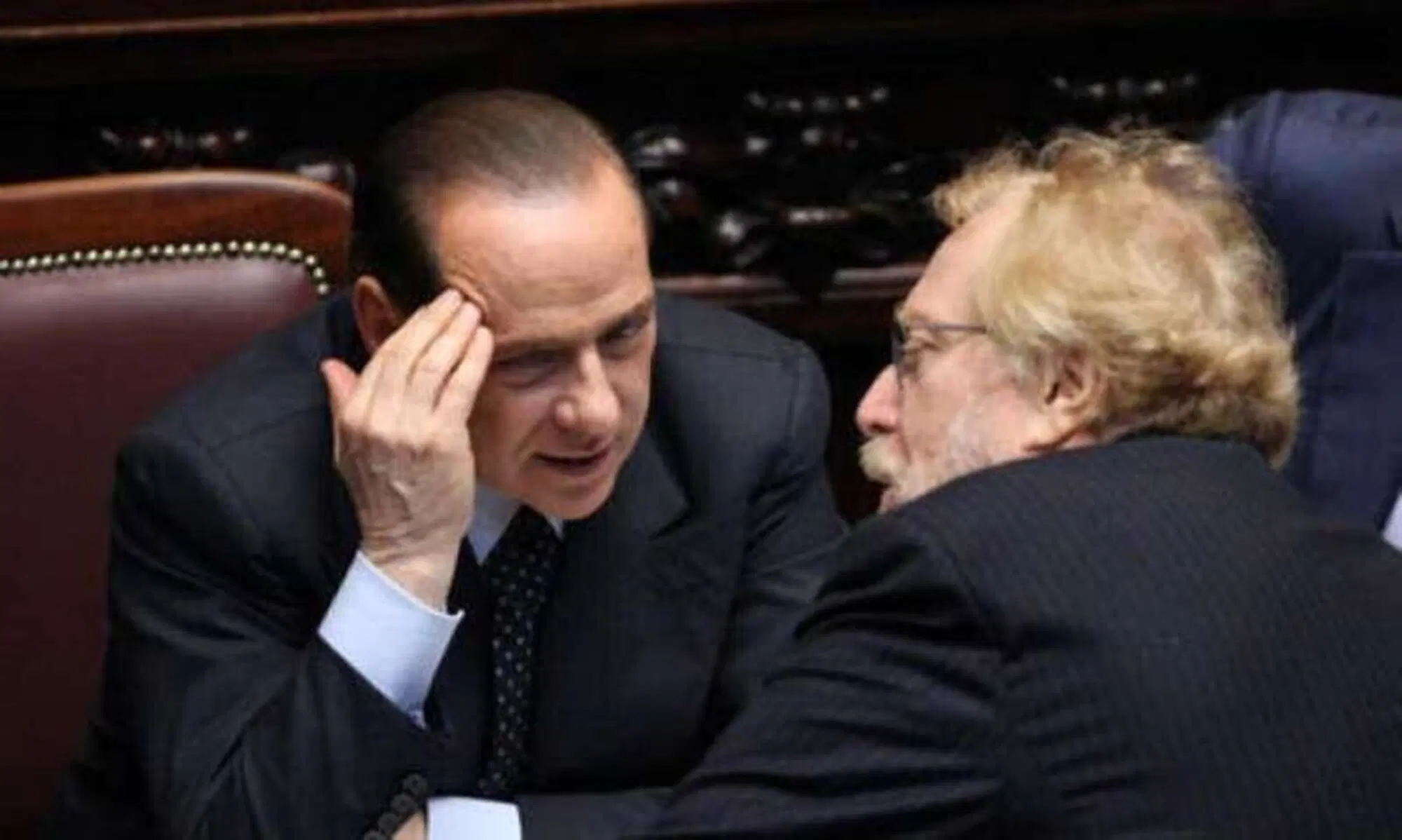 Paolo Guzzanti con Silvio Berlusconi