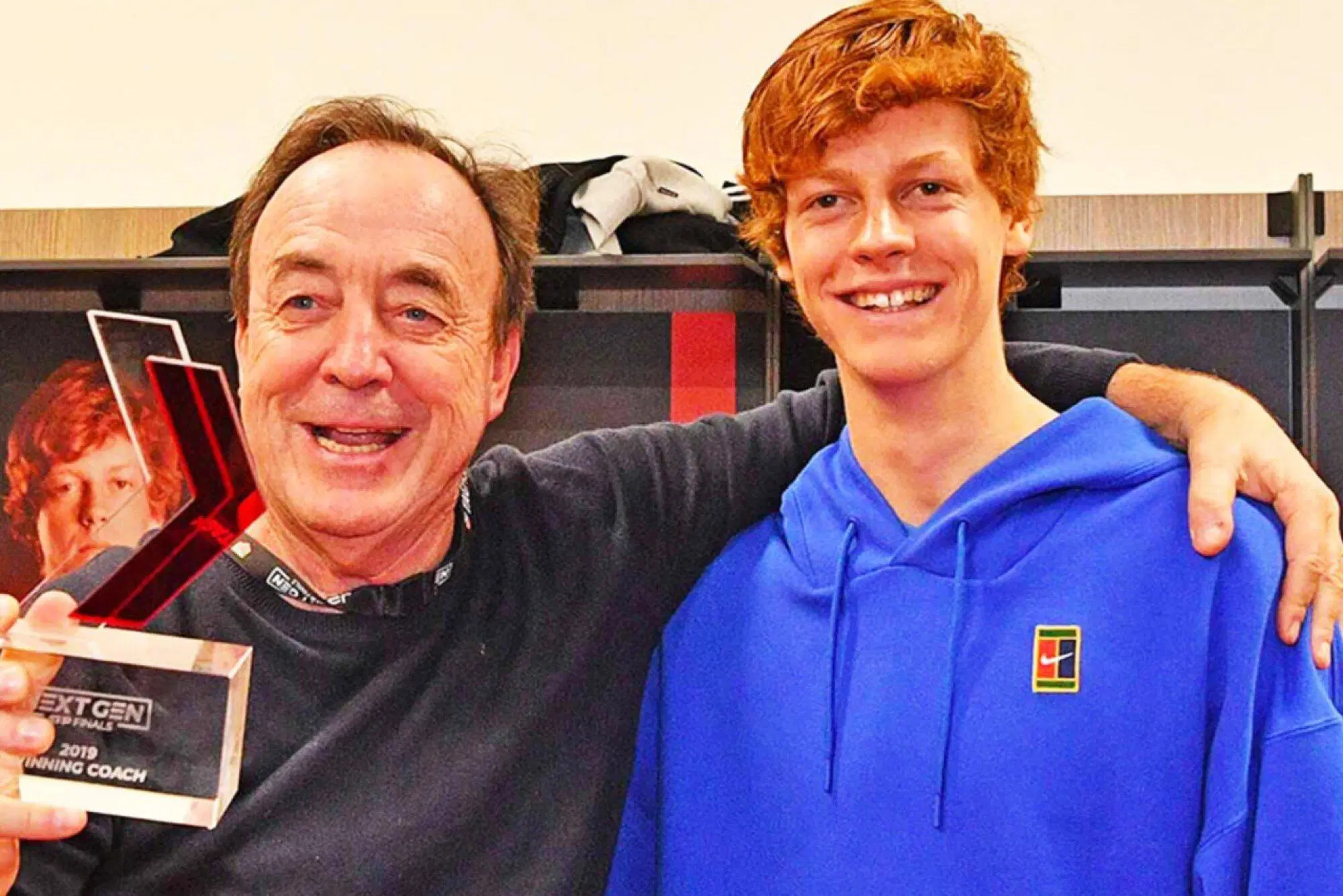 Riccardo Piatti con Jannik Sinner