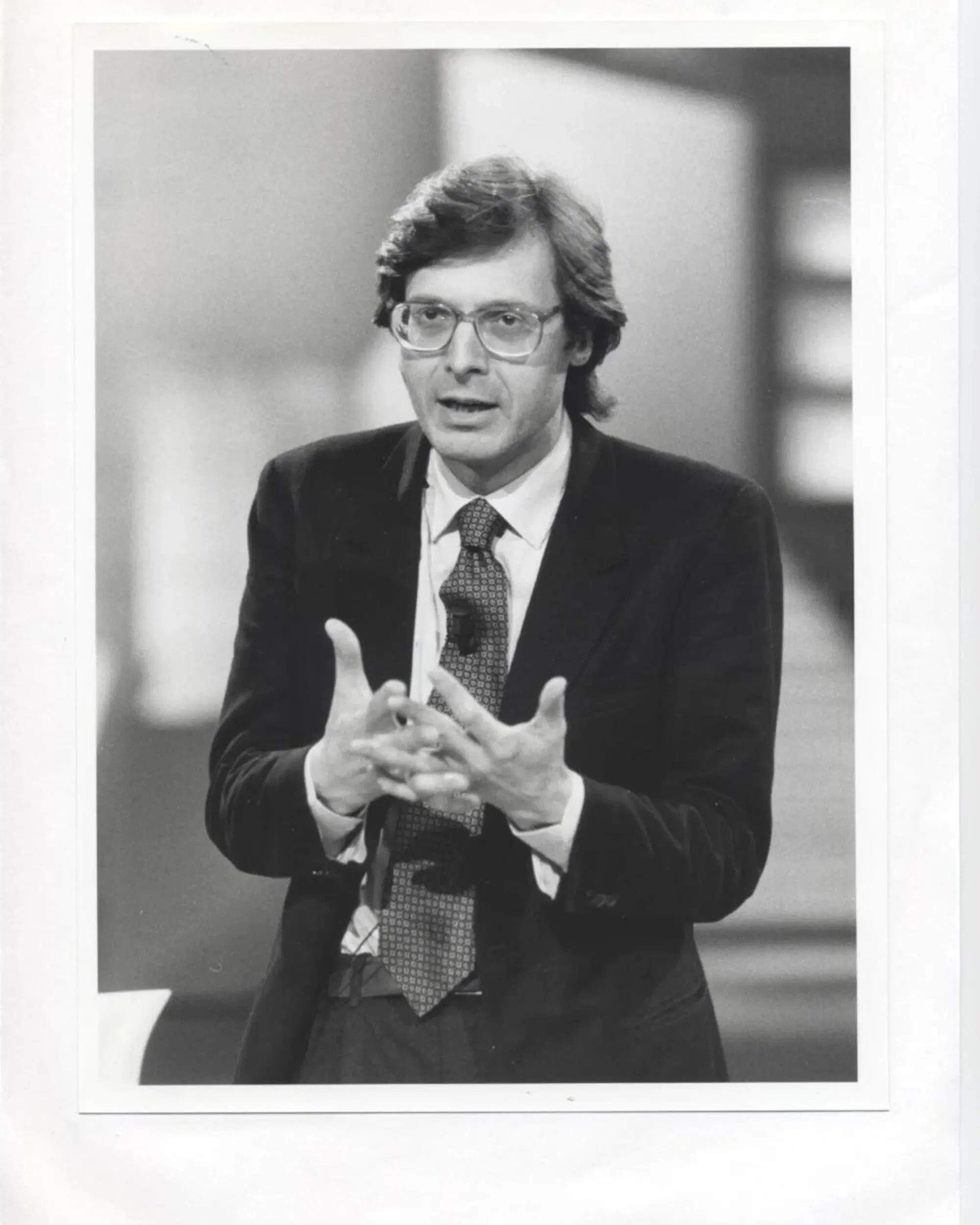 Vittorio Sgarbi all'epoca di "Sgarbi quotidiani"