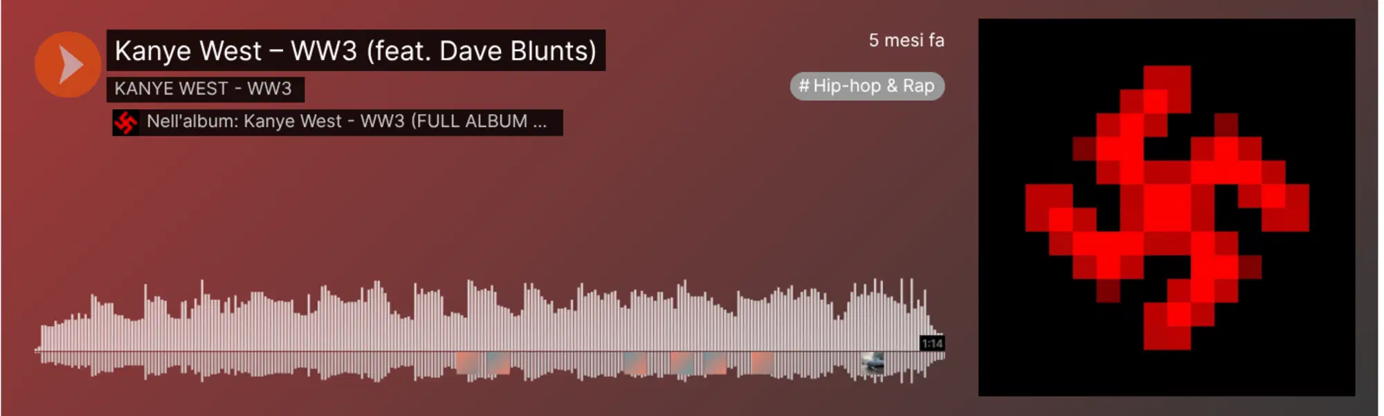 Il disco di Kanye West WW3 - World War Three su SoundCloud