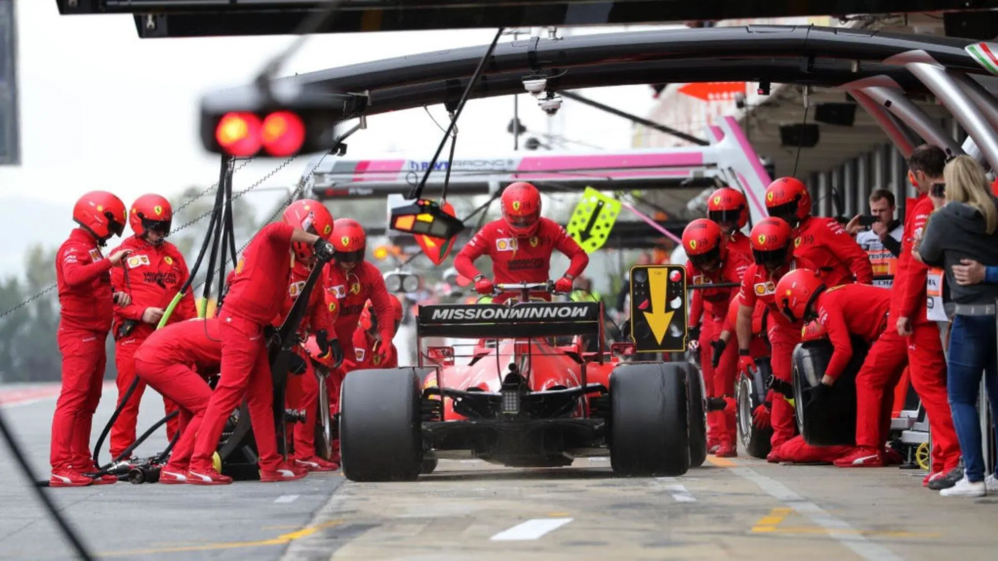 Ferrari pit stop
