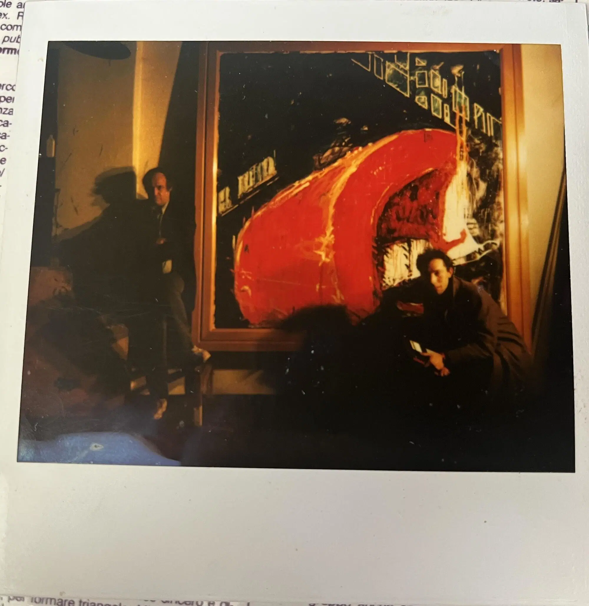 Fulvio Abbate con Mario Schifano, 1986