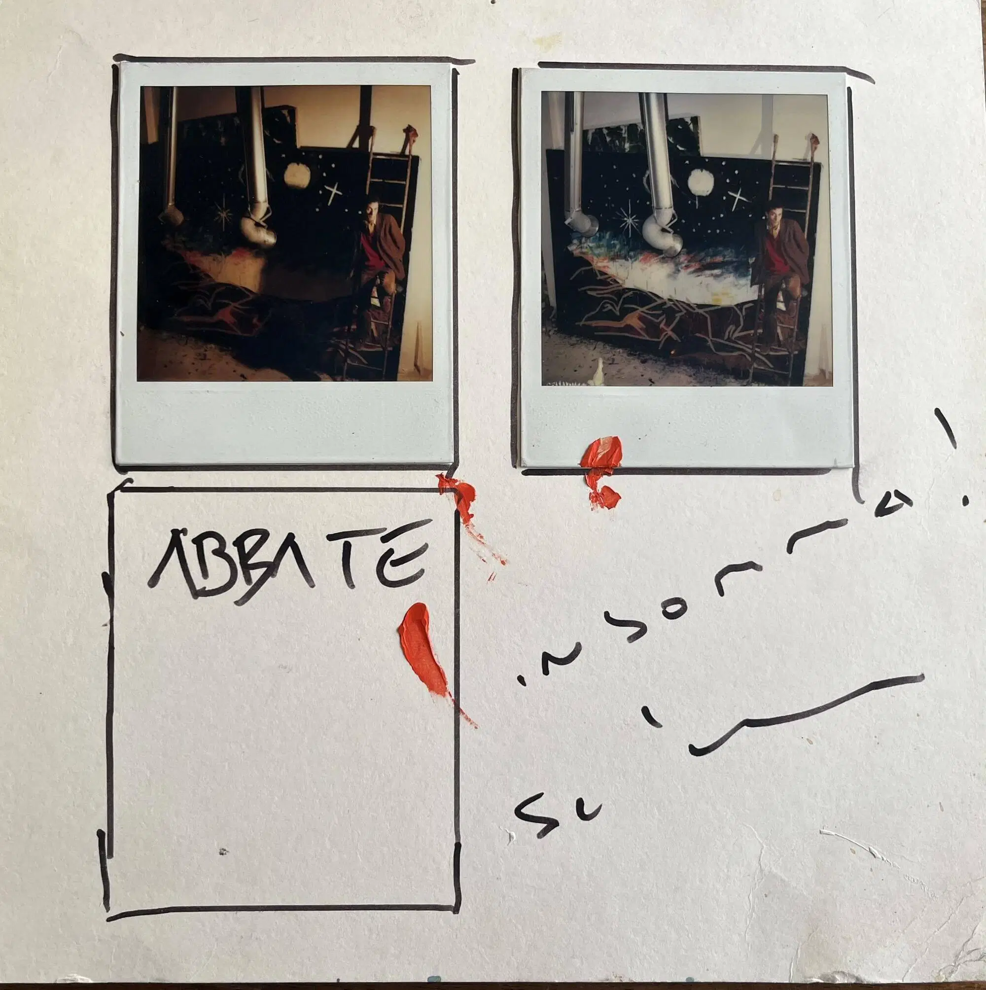 Fulvio Abbate fotografato da Mario Schifano, 1985