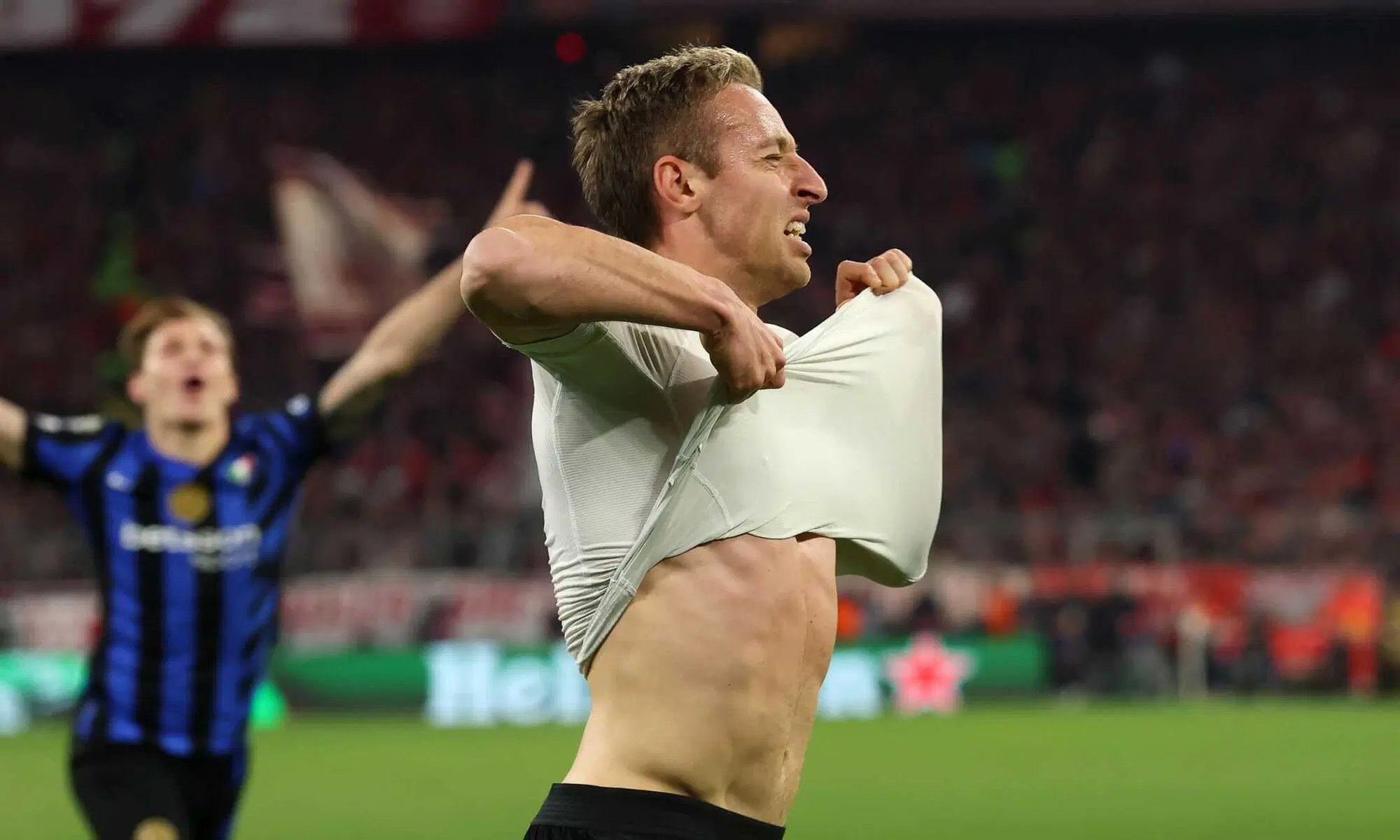 Davide Frattesi e la commozione per il goal contro il Bayern Monaco