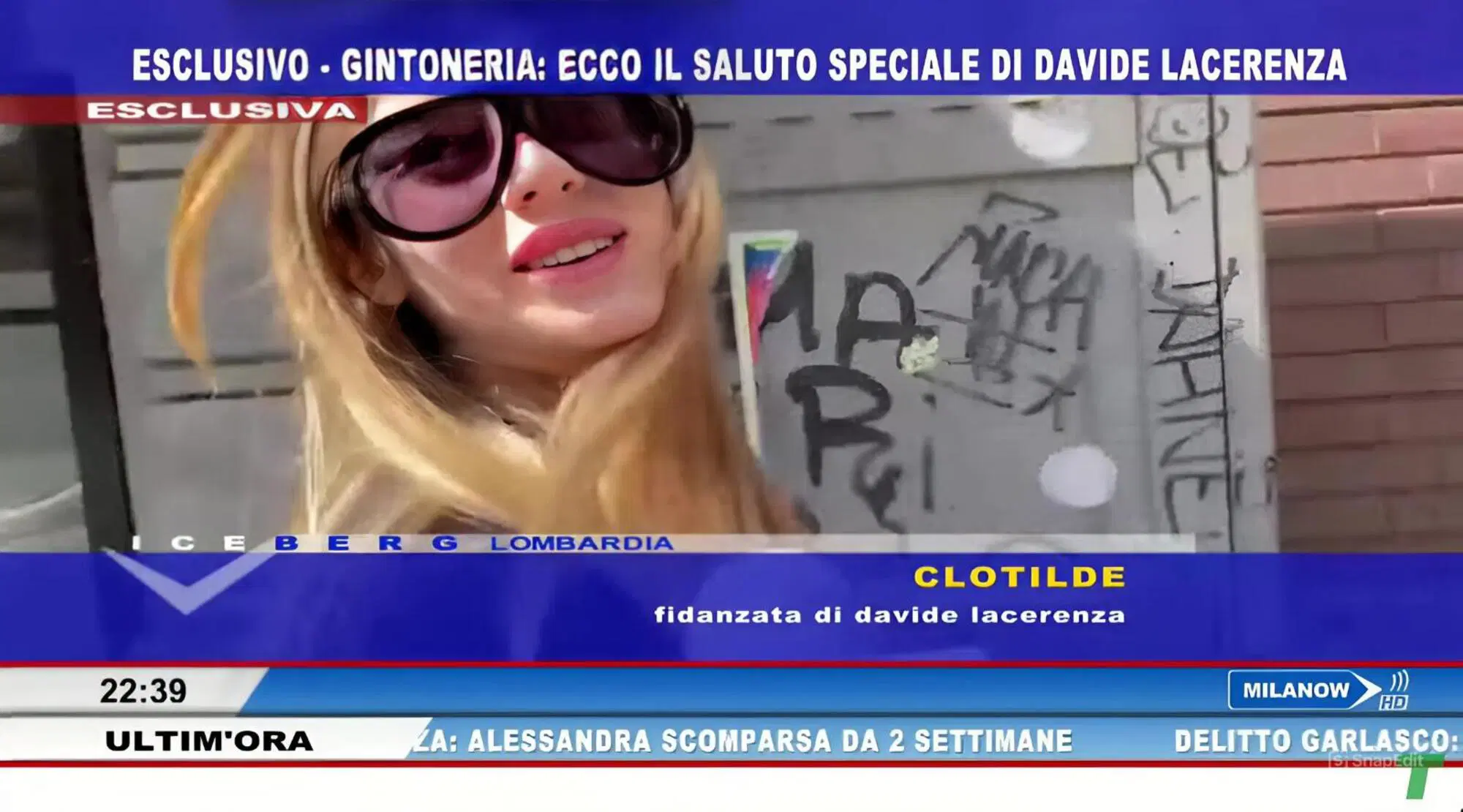 Clotilde Conca Bonizzoni parla a Telelombardia di Davide Lacerenza