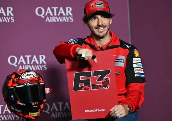 &ldquo;Smettere prima" mentre Marc Marquez ti morde i capelli: Pecco Bagnaia &egrave; tornato feroce nella notte di Lusail