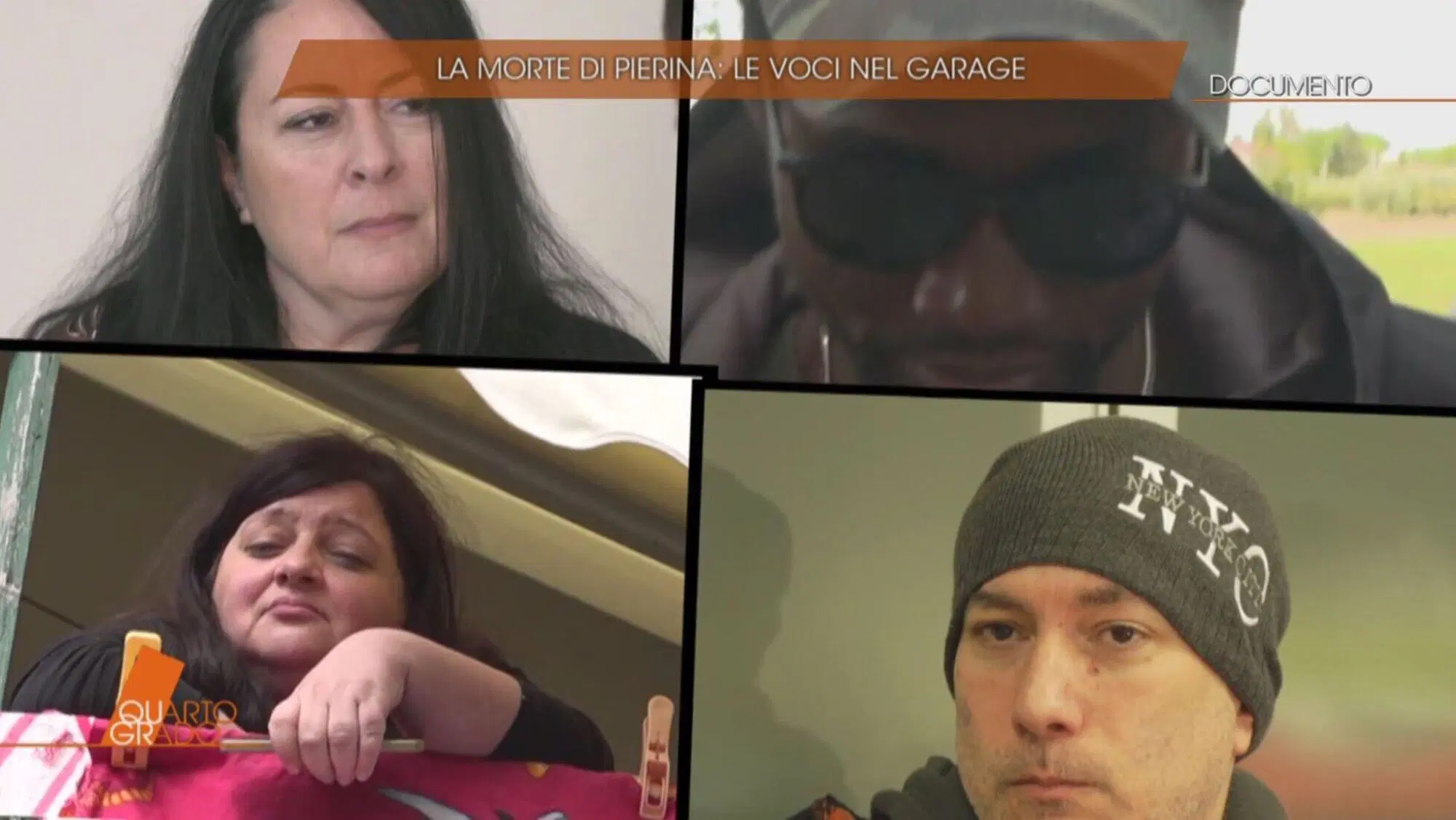 Di chi sono le voci nel garage durante l'omicidio di Pierina Paganelli?