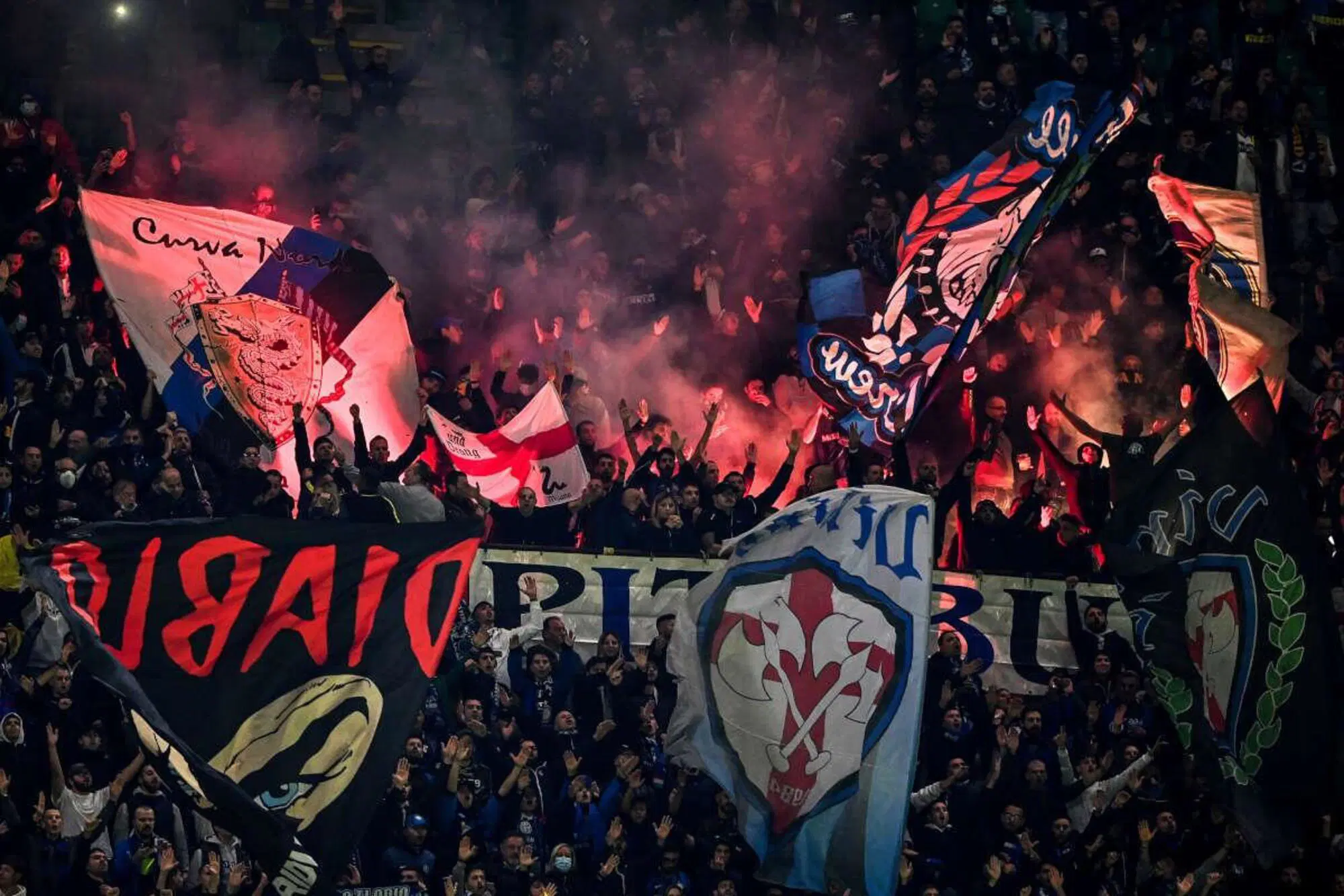 La curva Nord interista
