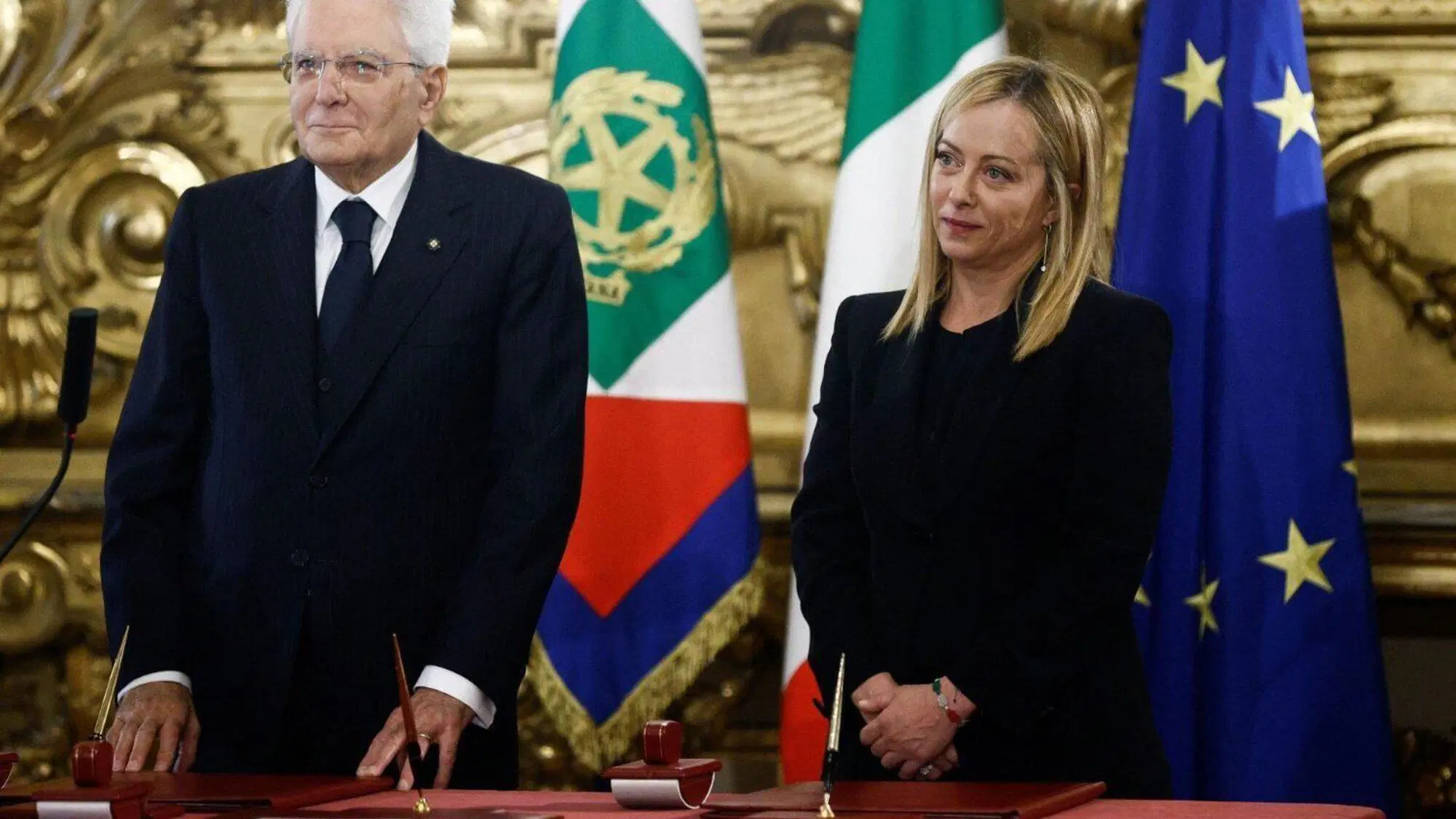 Sergio Mattarella e Giorgia Meloni