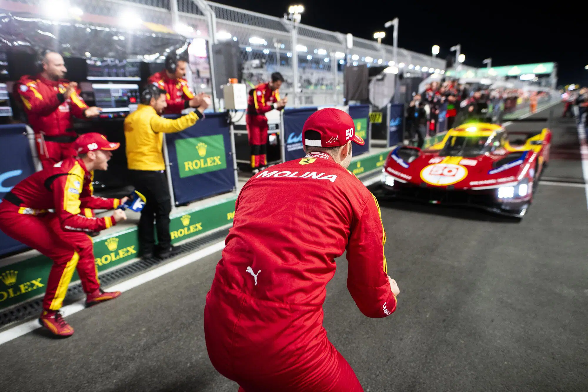 La Ferrari festeggia la tripletta della 1812km del Qatar