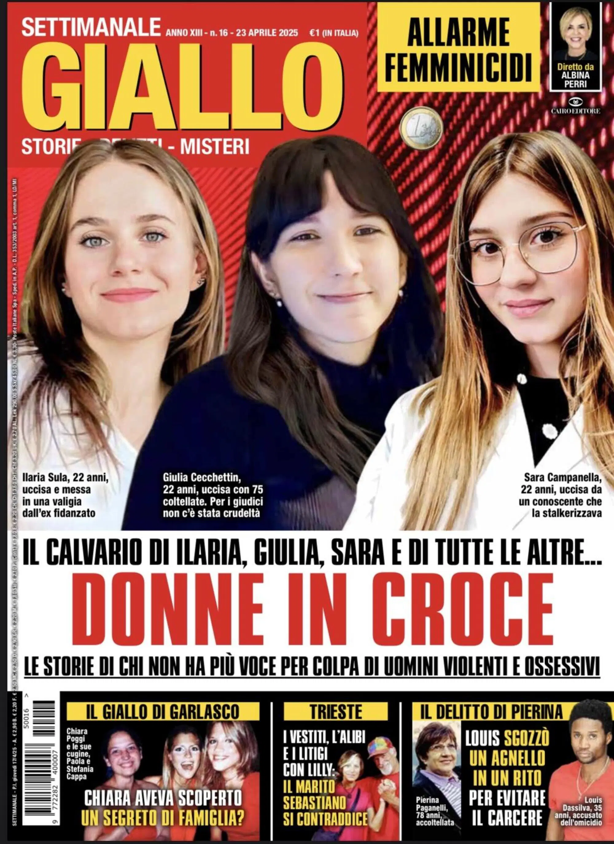 La copertina di Giallo in edicola