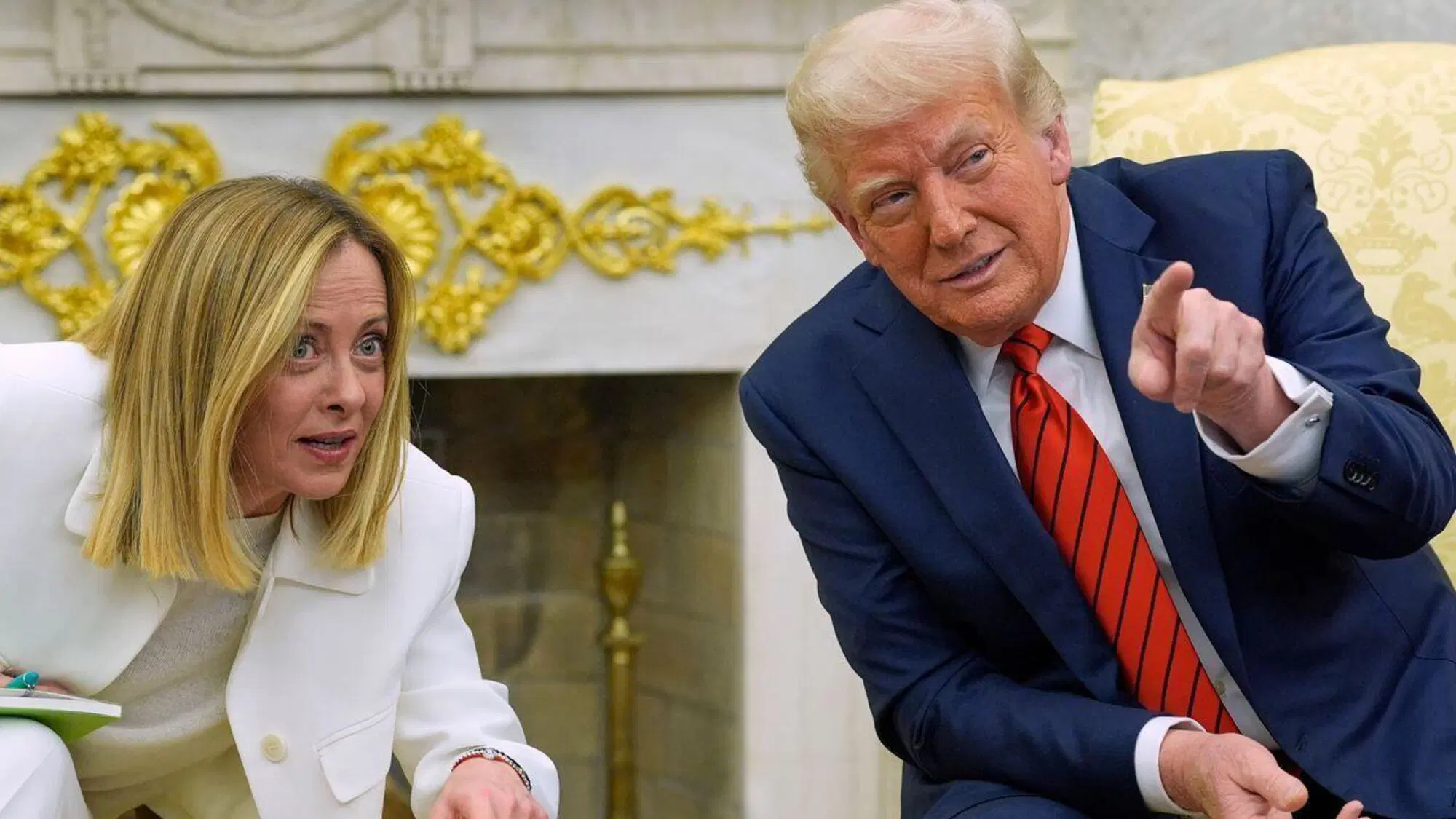 Giorgia Meloni e Donald Trump