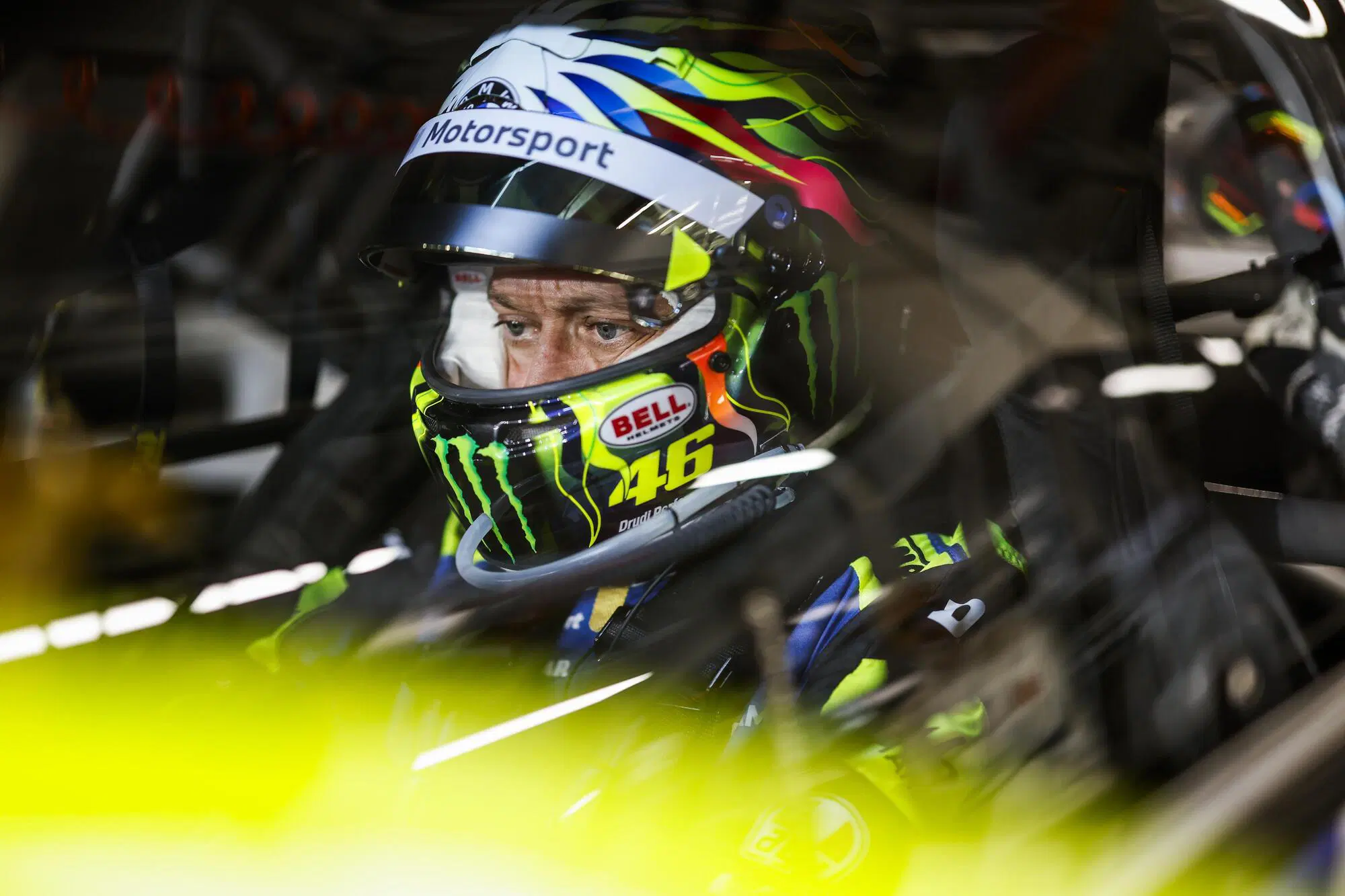 Valentino Rossi durante le prove libere a Imola