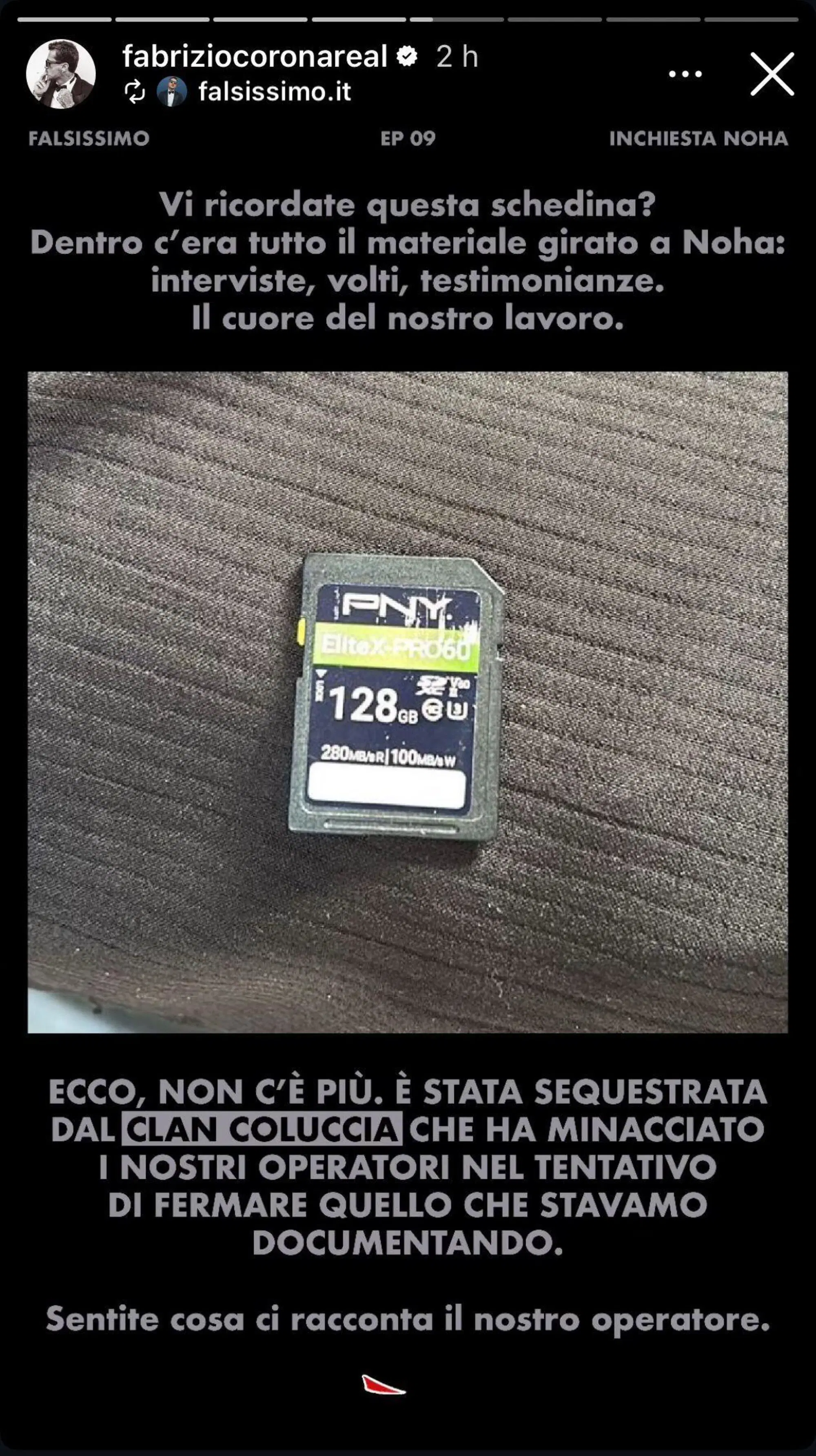 Le stories di Corona