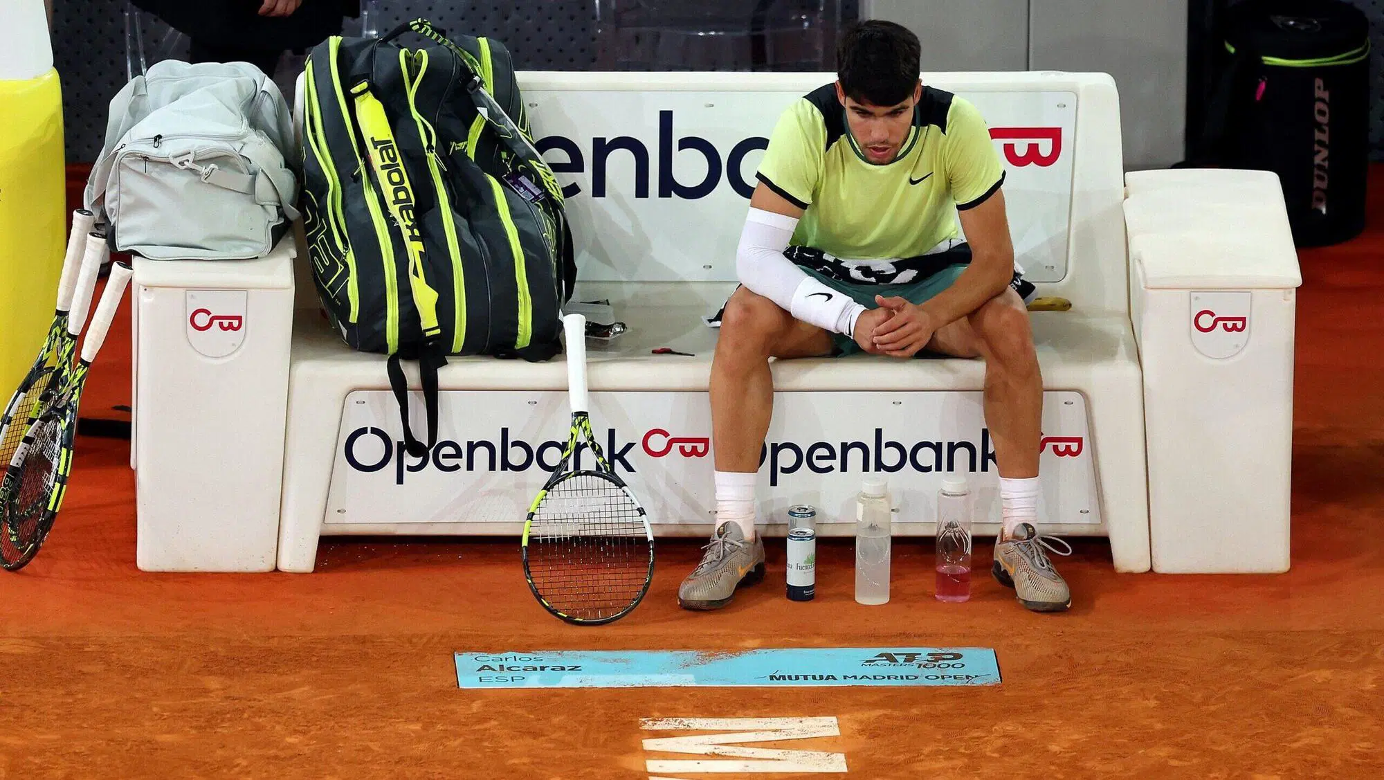 Carlos Alcaraz e il problema all'adduttore