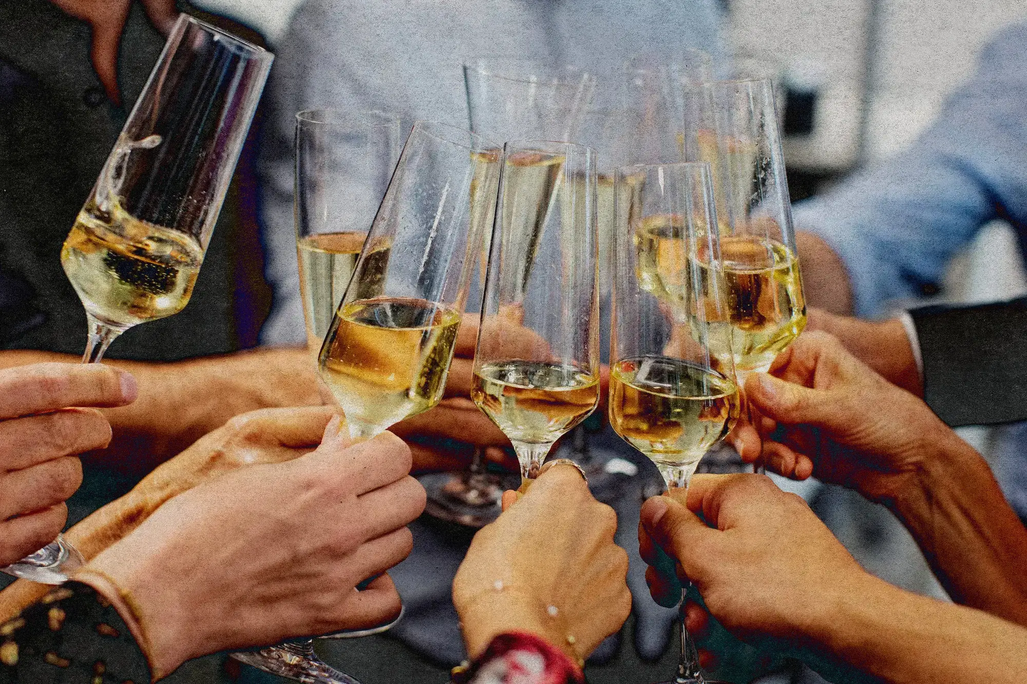 Champagne e vino bianco avrebbero benefici protettivi sul cuore