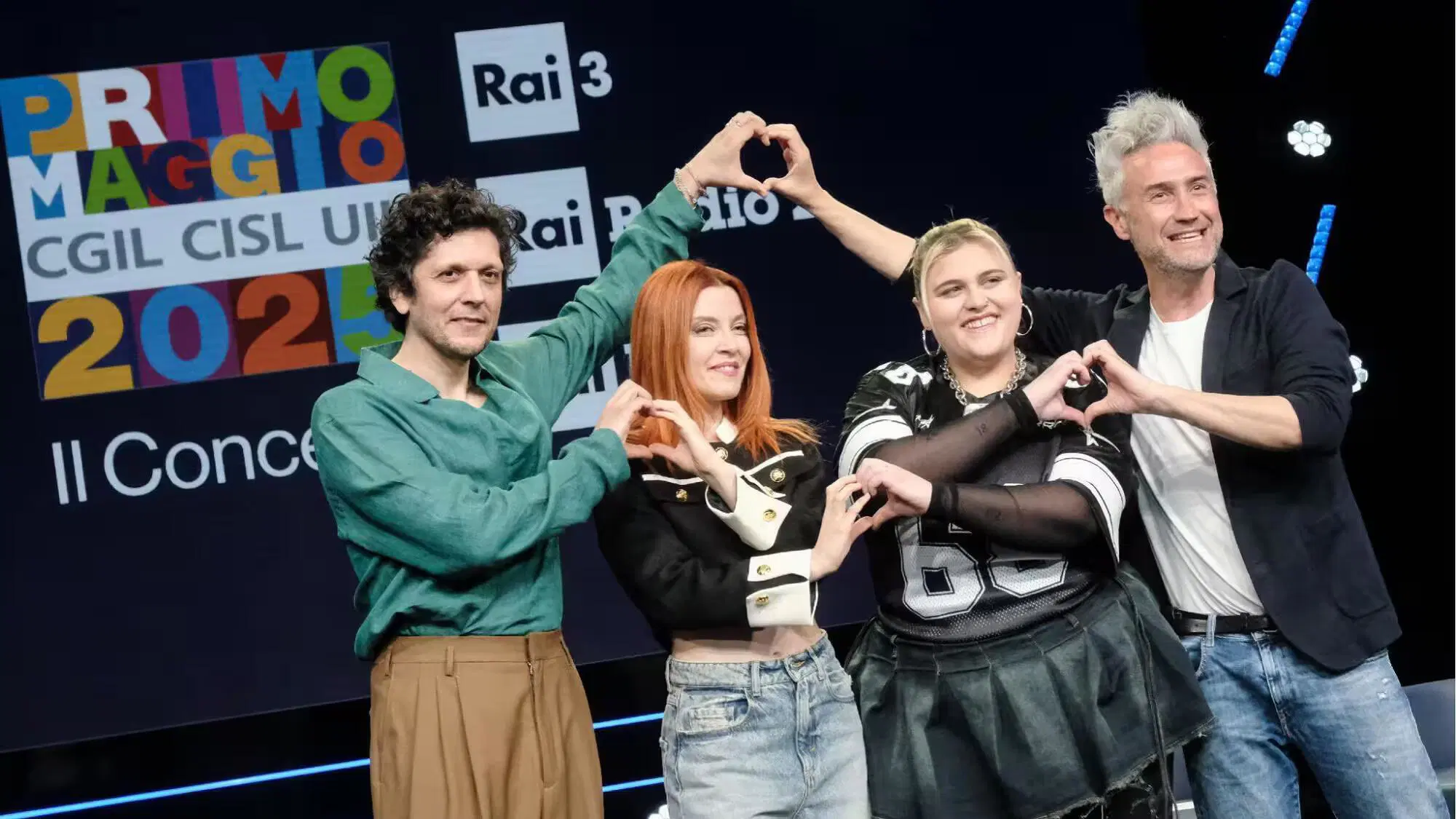 I conduttori del Concertone del Primo maggio: Ermal Meta, Noemi, Big Mama e Vincenzo Schettini