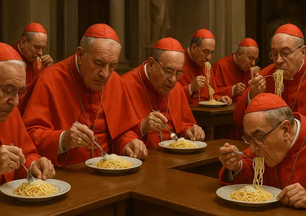 Ma sapete cos&rsquo;&egrave; la &ldquo;pasta del Conclave&rdquo;? Ecco cosa mangiano i cardinali in Vaticano durante l&rsquo;elezione del papa: ricetta, colore, storia (forse lunga ottocento anni) e perch&eacute; &egrave; stata scelta