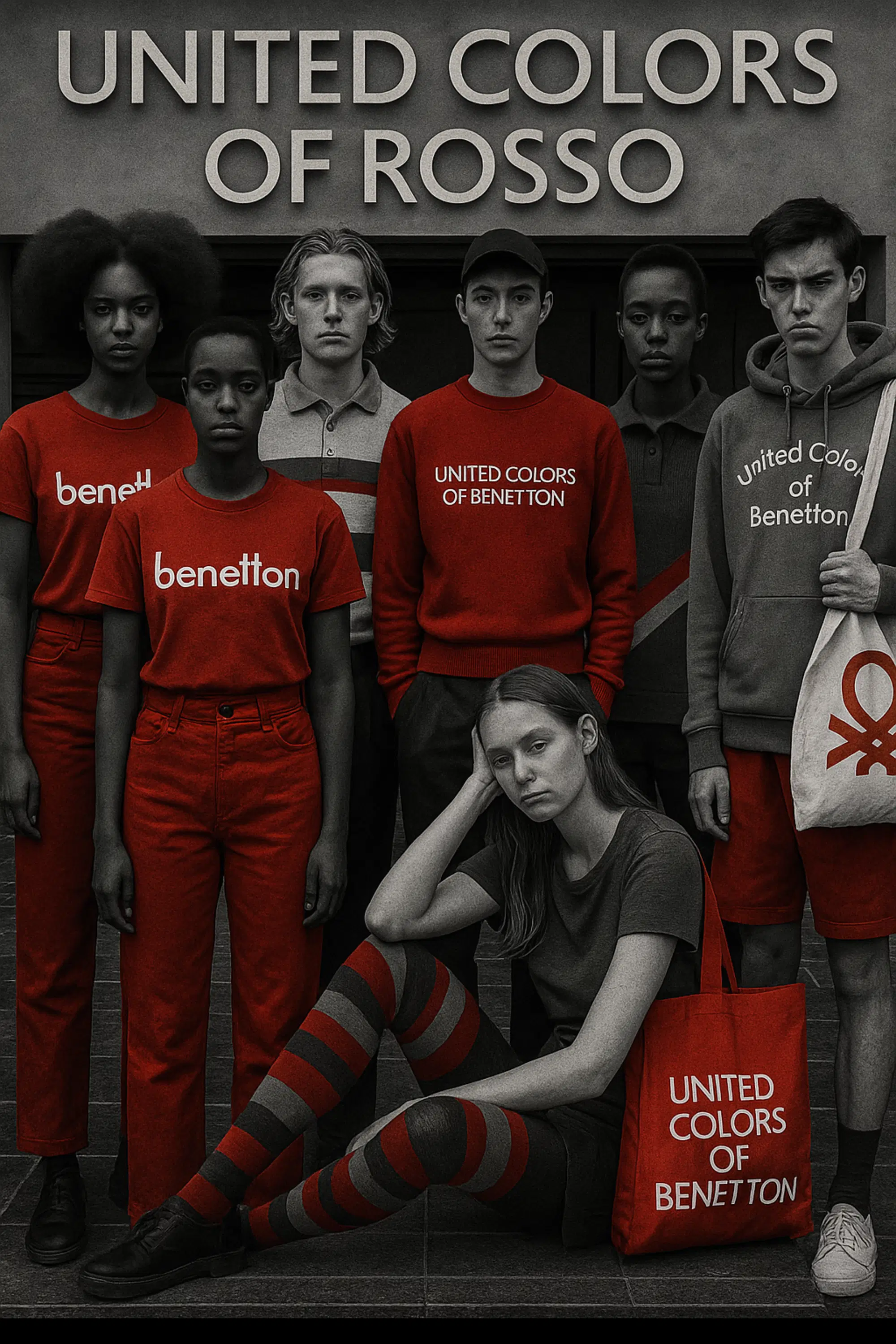 united colors of benetton rosso