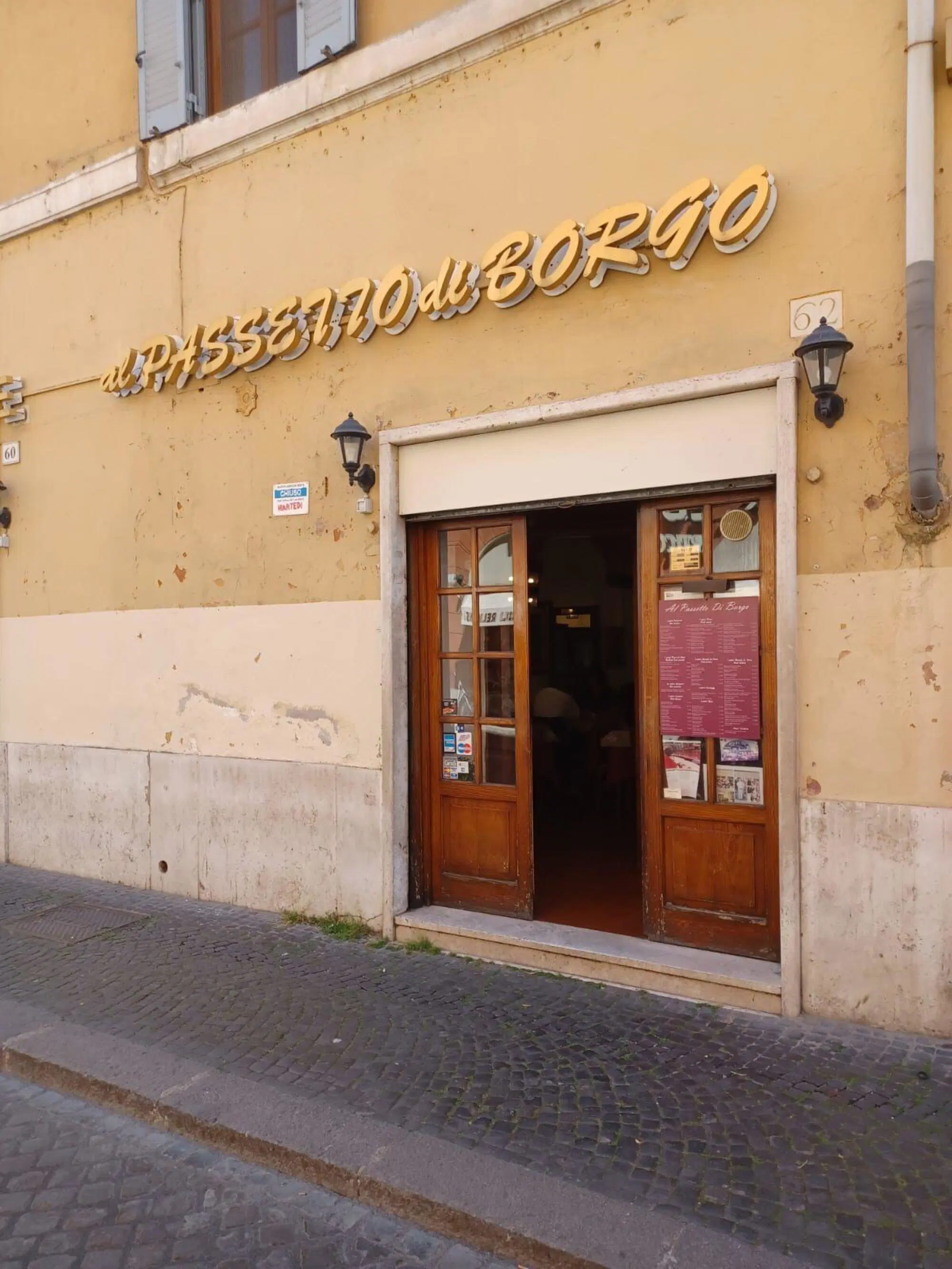Il ristorante Al passetto di borgo