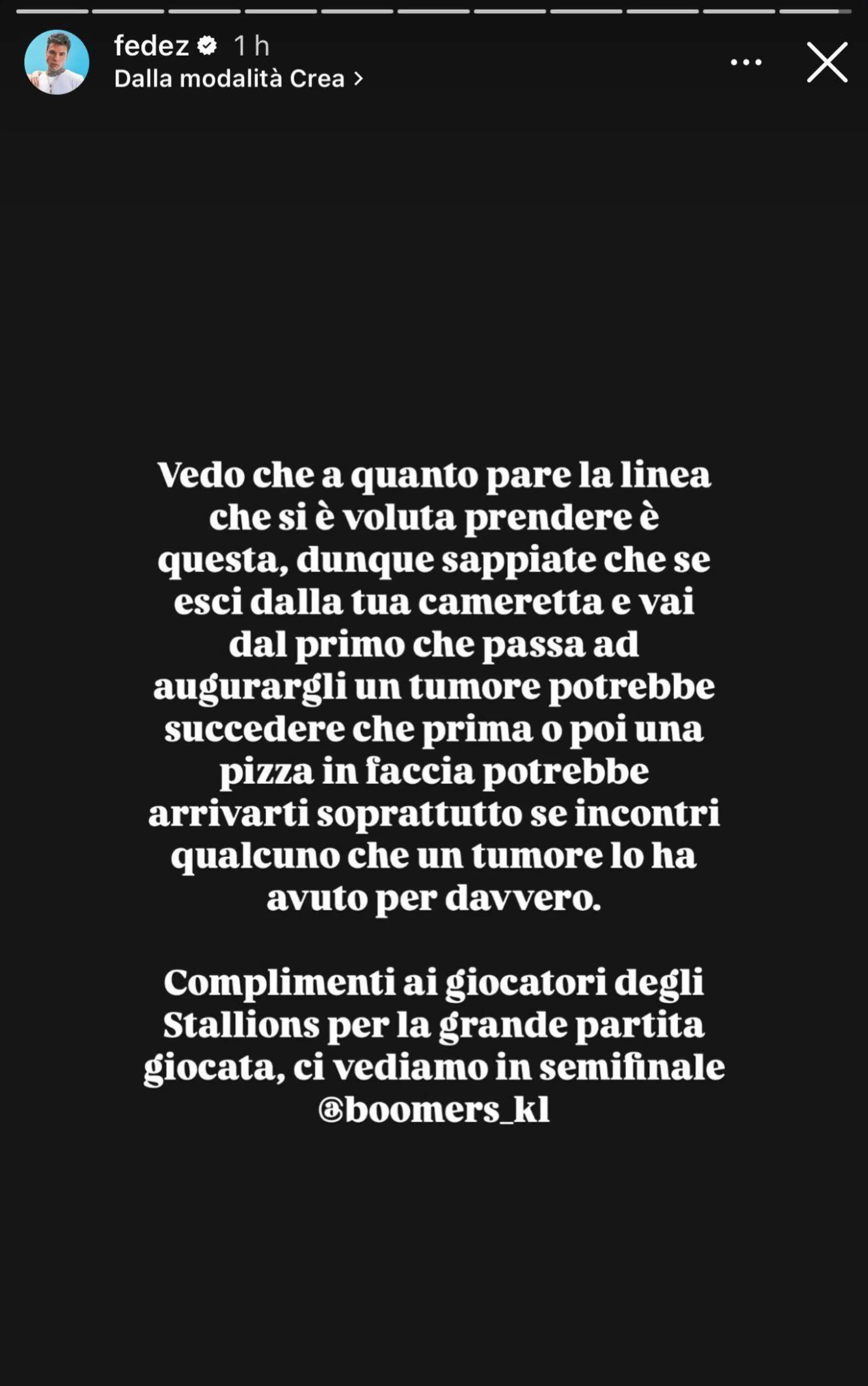 L'attacco di Fedez allo streamer