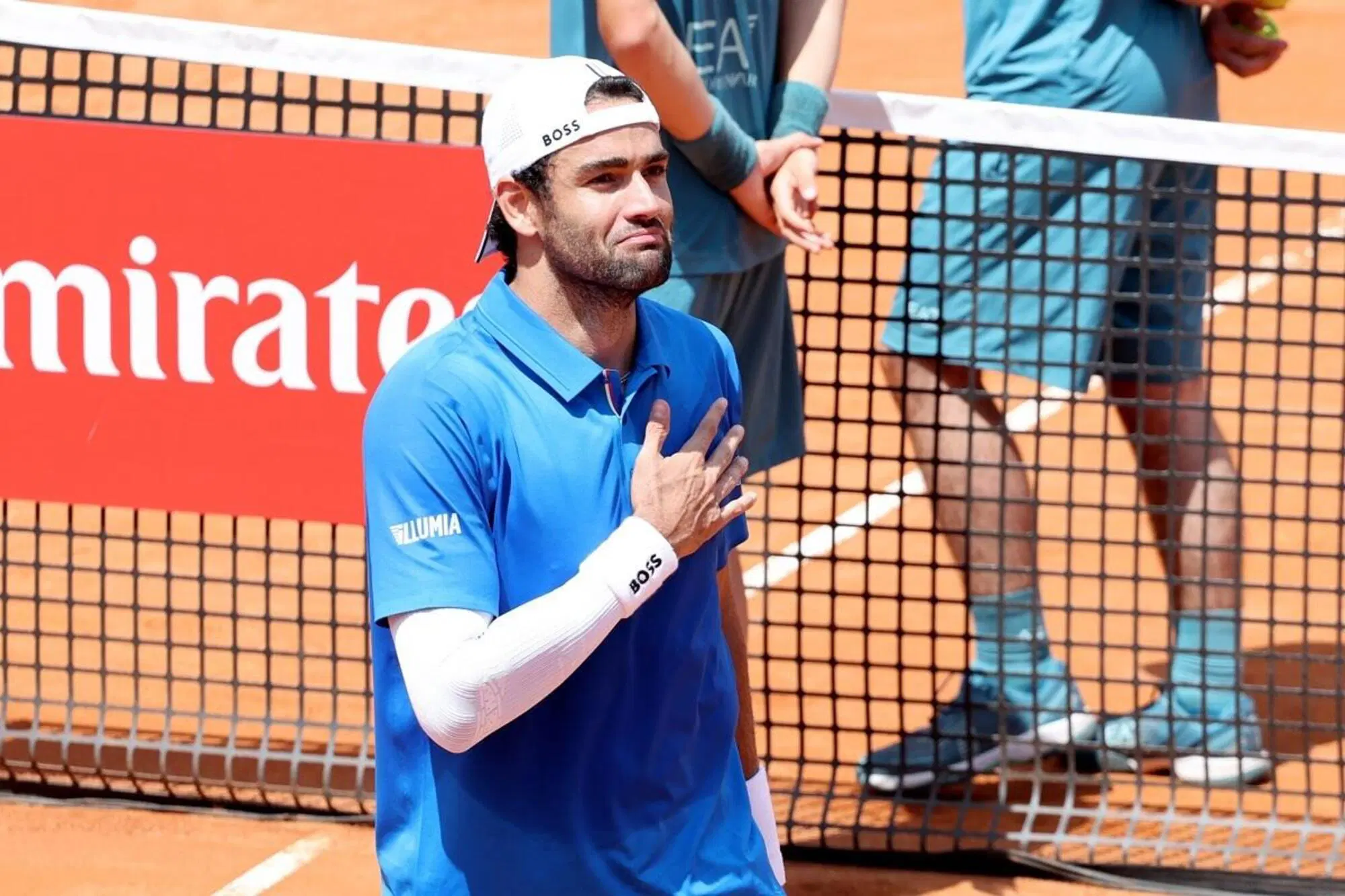 La commozione di Matteo Berrettini agli Internazionali