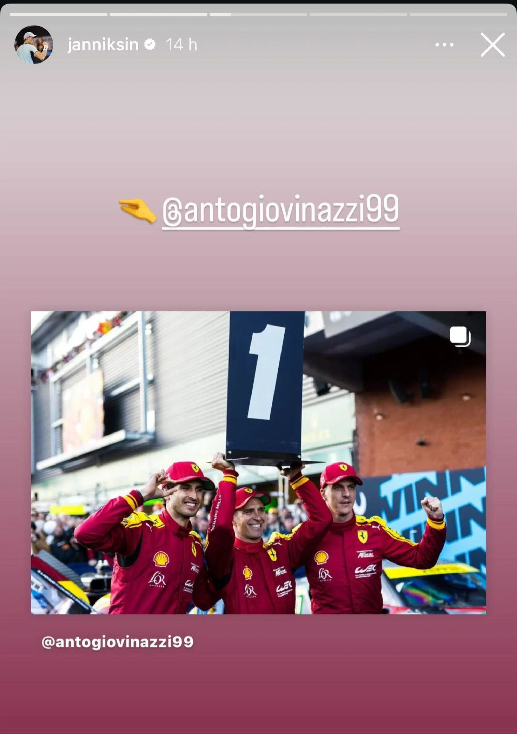 Gli "sfott&ograve;" con Ciccone e Giovinazzi