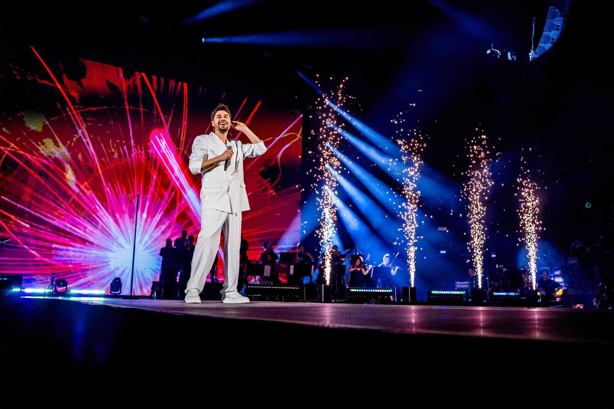 Alban Sk&euml;nderaj all'Unipol Forum di Milano