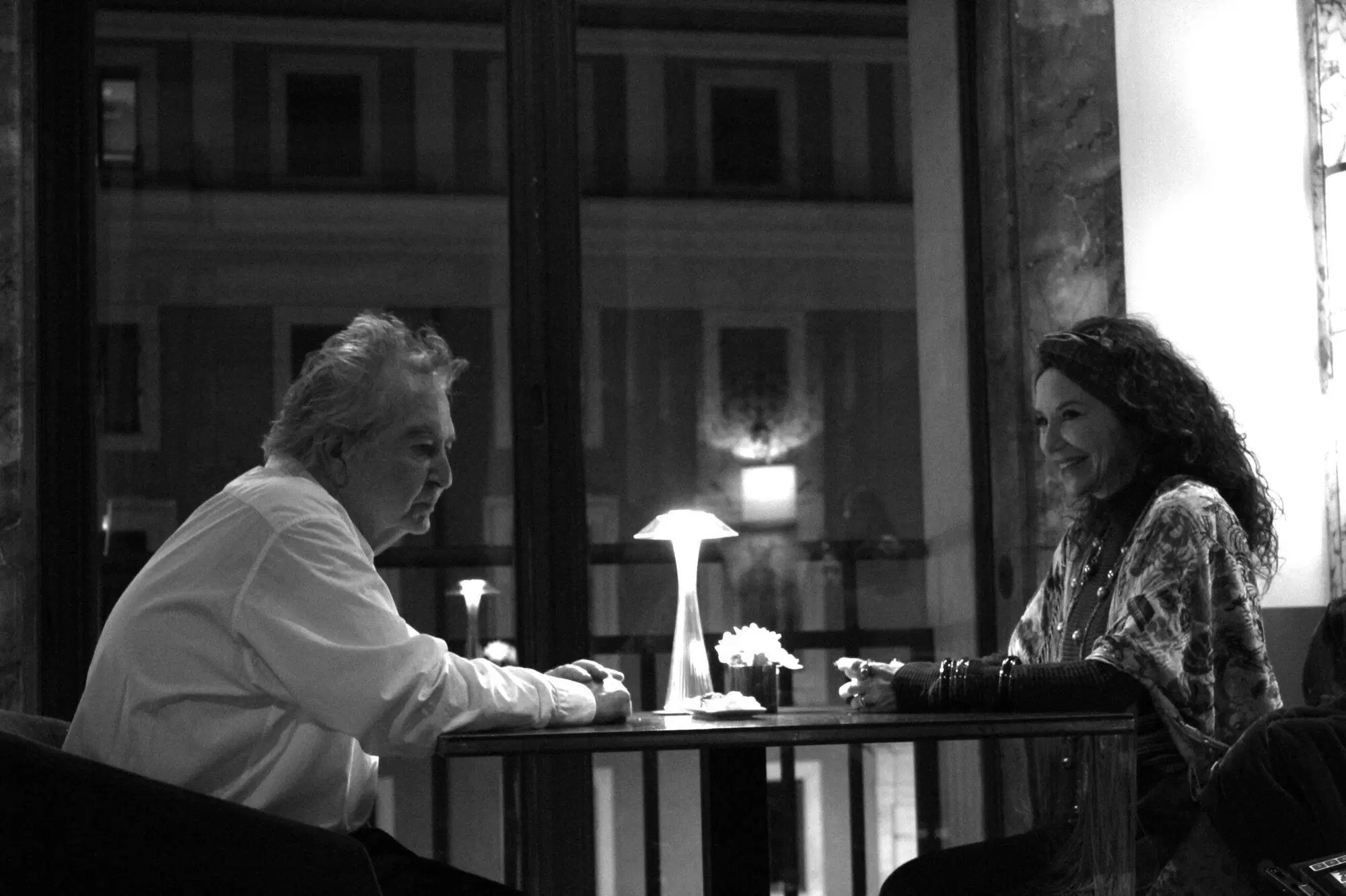 Umberto Contarello e Stefania Barca nel film "L'Infinito"