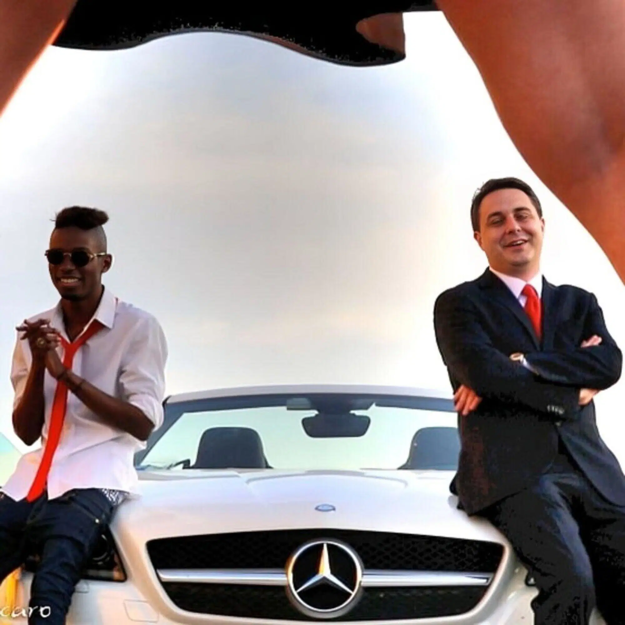 Andrea Dipr&egrave; con Bello Figo