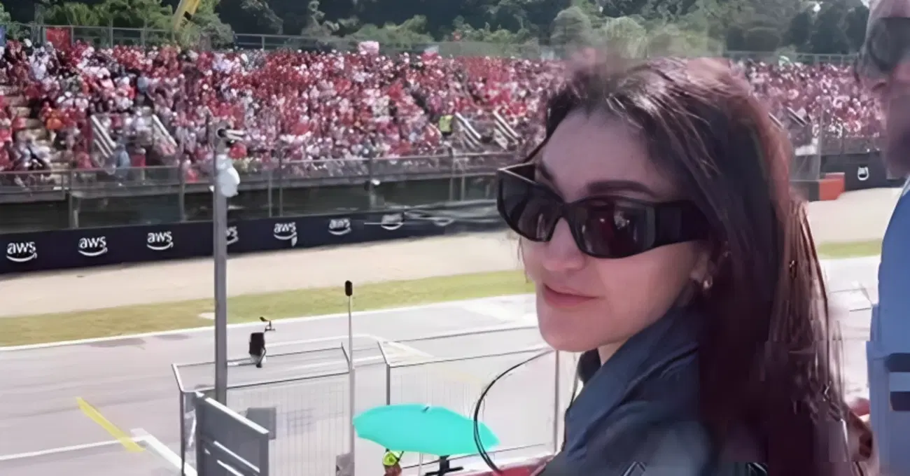 Bandiera nera (e ciclista investito) per Elisabetta Franchi dopo il Gp di Imola? Prima foto e video dai box della Formula 1 con tortellini e cani, poi l'incidente: &ldquo;Non l'ho visto&rdquo;. Ma cos'&egrave; la &ldquo;Moro Gp?&rdquo;