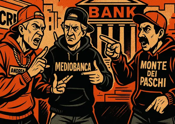 Il dissing tra Nagel (Mediobanca), Lovaglio (Mps), Orcel (UniCredit), Castagna (Banco Bpm) e gli altri: il risiko ha trasformato i banchieri in rapper? E si inserisce Renzi su Governo Meloni e Golden Power: &ldquo;Scandalo assoluto&rdquo;
