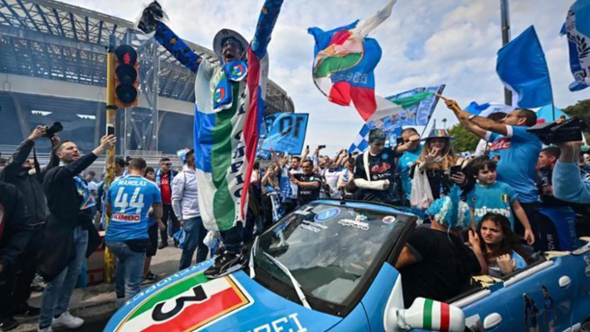 La festa scudetto del Napoli