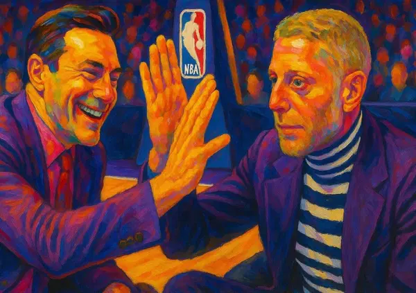 LA MANO DE DIOS: Jon Hamm per i Knicks come Lapo Elkann per i Lakers? L'attore interviene "in difesa" contro i Pacers come il rampollo aveva fatto con i Raptors. Stessa incazzatura (Haliburton al posto di Calderon), ma il risultato... [VIDEO]
