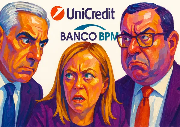 Unicredit vs Banco Bpm, il risiko bancario finisce in tribunale. Orcel fa ricorso al Tar sul Golden Power, Castagna incazzatissimo sulla sospensione dell&rsquo;ops (scalata) decisa dalla Consob. Ecco il terremoto che indispettisce il governo Meloni&hellip;