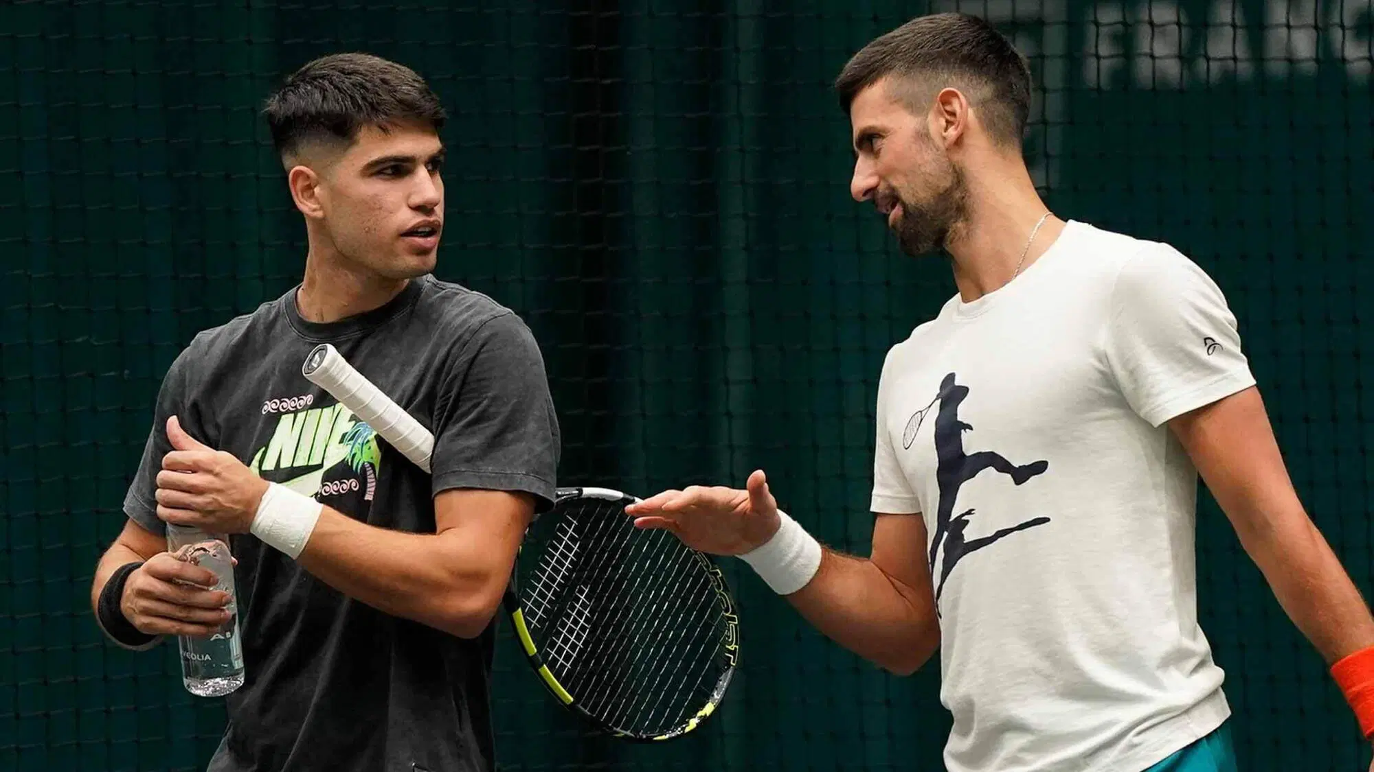 Carlos Alcaraz e Novak Djokovic