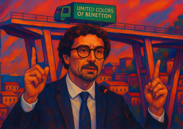 I Benetton hanno tenuto in pugno lo Stato sul crollo del Ponte Morandi? Lo dice ora (che &egrave; tardi) l&rsquo;ex ministro del M5S Toninelli. &ldquo;E l&rsquo;onest&agrave; intellettuale, la pulizia, la trasparenza?&rdquo;, attacca Mario Giordano (La Verit&agrave;)